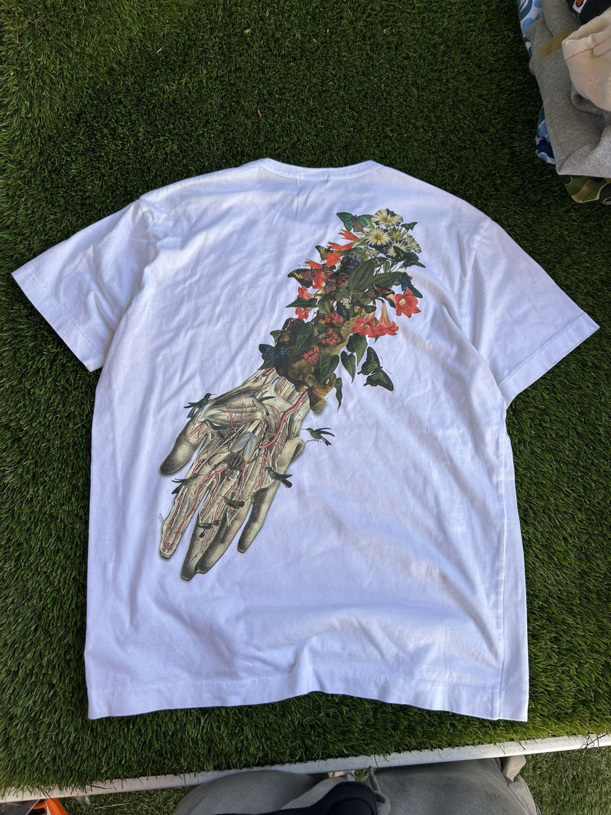 Comme des Garcons Homme Plus Comme Des Garcons Homme Plus Flower Hand Botanical Tee Size US XL / EU 56 / 4 - 3 Thumbnail