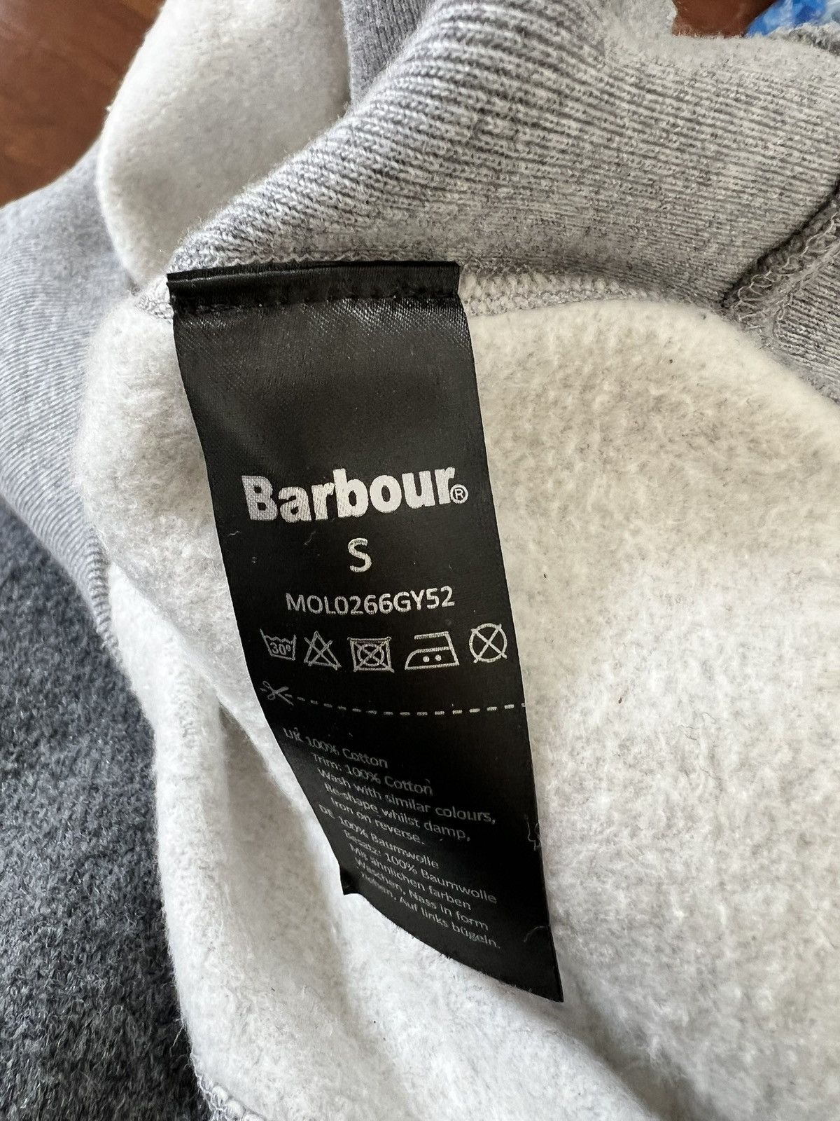 Barbour × Noah Noah x Barbour Grey Hoodie Size S Size US S / EU 44-46 / 1 - 4 Thumbnail