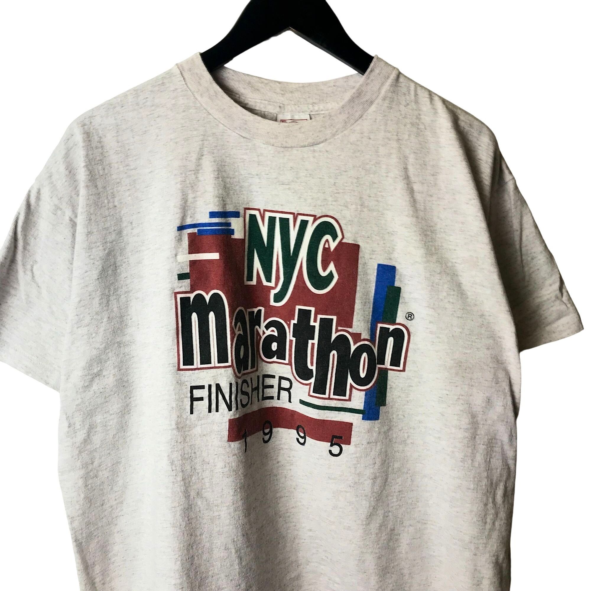 Vintage 1995 Vintage NYC Marathon Finisher T Shirt 90s Gray XL Race ...