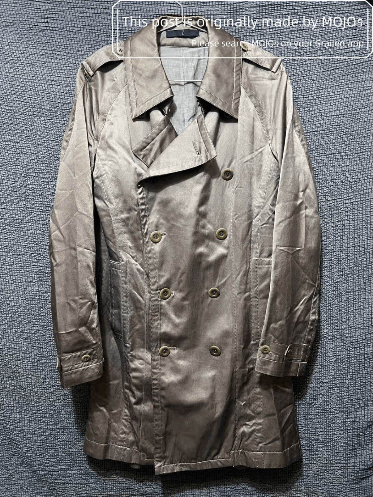 Julius Julius 7 MA 2011aw rayon silk twill trench, size 2 | Grailed
