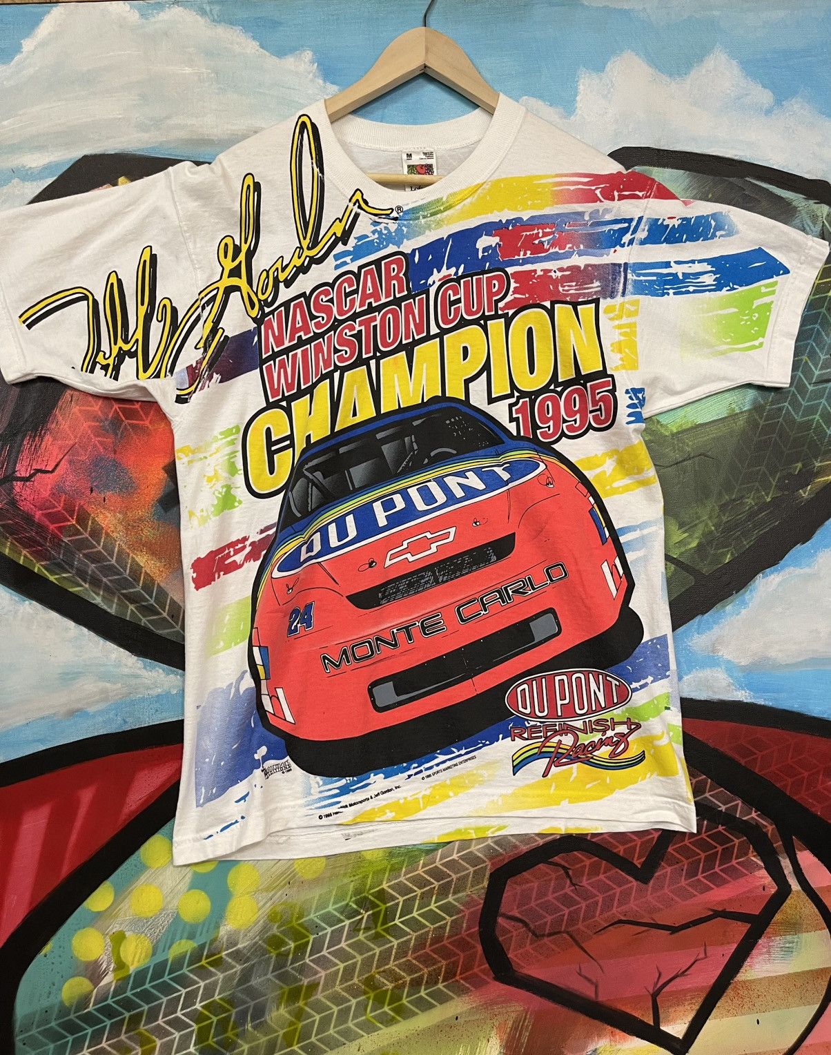 Fruit Of The Loom Vintage Jeff Gordon 1995 Winston Cup Champion Size M Size US M / EU 48-50 / 2 - 1 Thumbnail