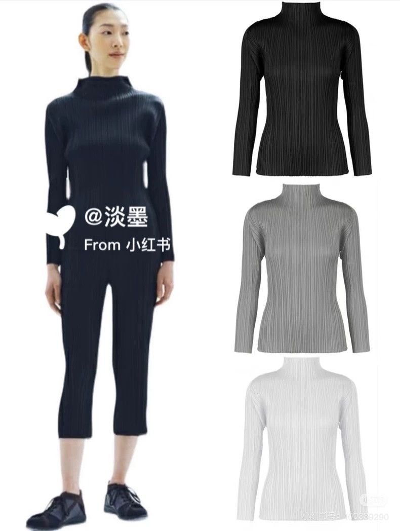 Issey Miyake Issey Miyake size:3 Black pleated top Size S / US 4 / IT 40 - 2 Thumbnail