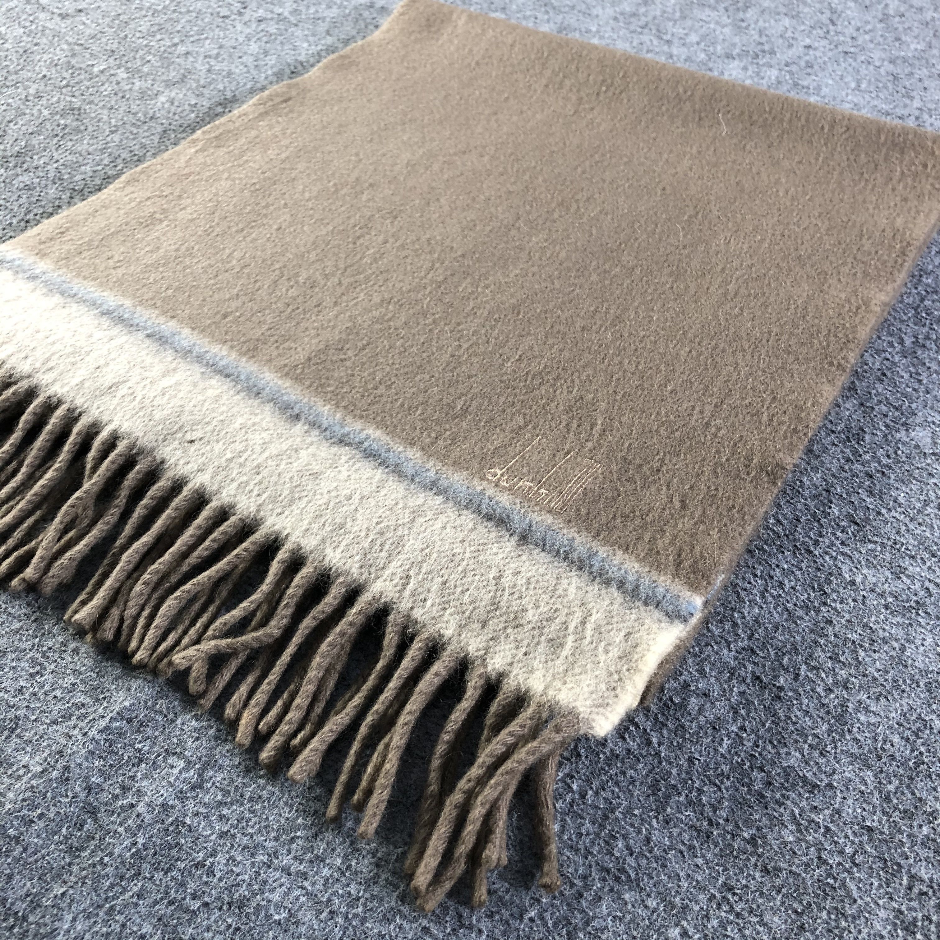 Alfred Dunhill Alfred Dunhill Cashmere Scarf / Muffler / Neckwear P678 Size ONE SIZE - 4 Thumbnail