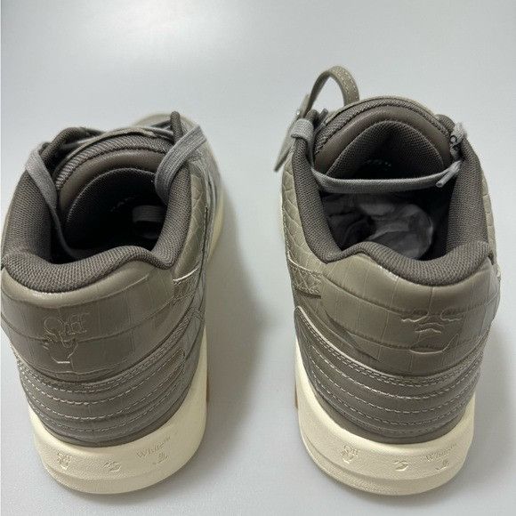 Off-White Off-White Out of Office Specials Sneakers Grey Croc Men’s Si Size US 12 / EU 45 - 4 Thumbnail