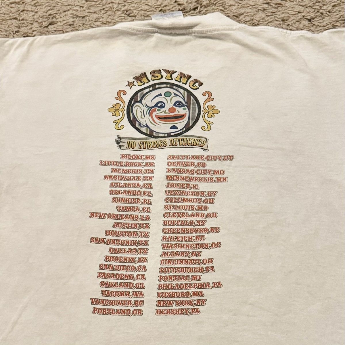 Band Tees × Vintage Y2K VINTAGE *NSYNC NO STRINGS ATTACHED TOUR TEE! Size US L / EU 52-54 / 3 - 5 Thumbnail