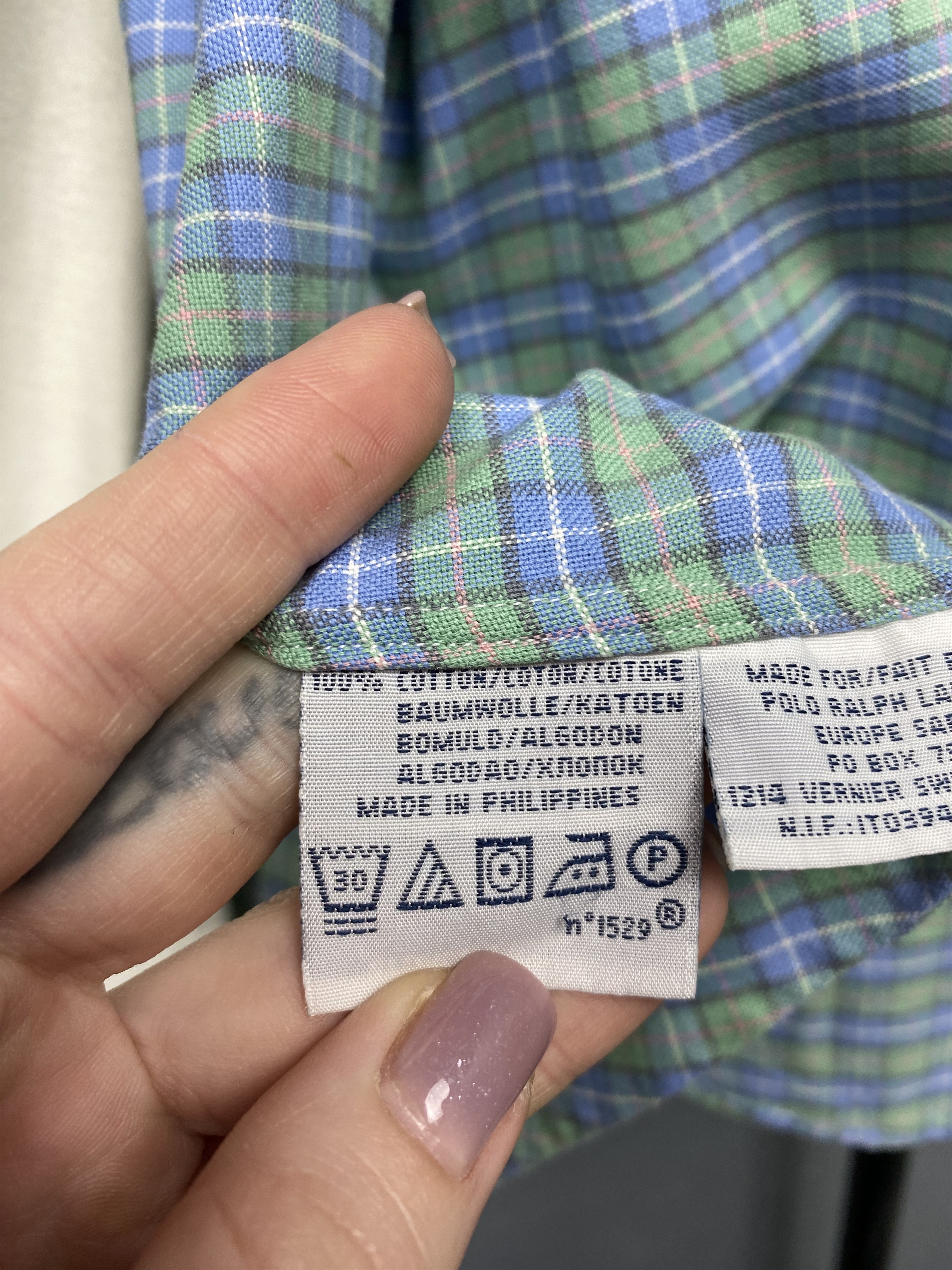 Polo Ralph Lauren Polo Ralph Lauren Vintage Mens Heavy Cotton Plaid Shirt Size US XL / EU 56 / 4 - 5 Thumbnail