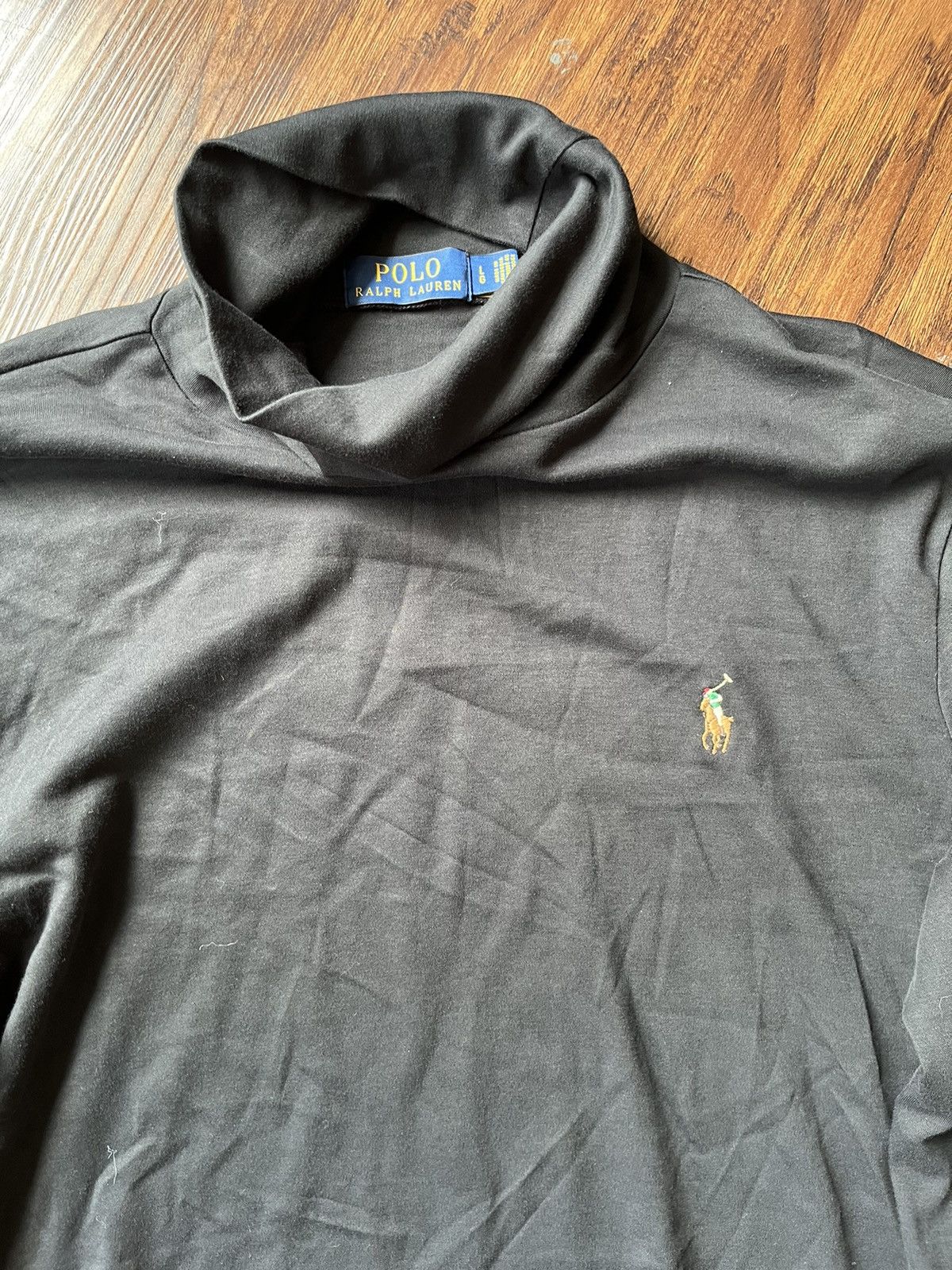 Polo Ralph Lauren BLACK TURTLE NECK POLO Size US L / EU 52-54 / 3 - 2 Thumbnail