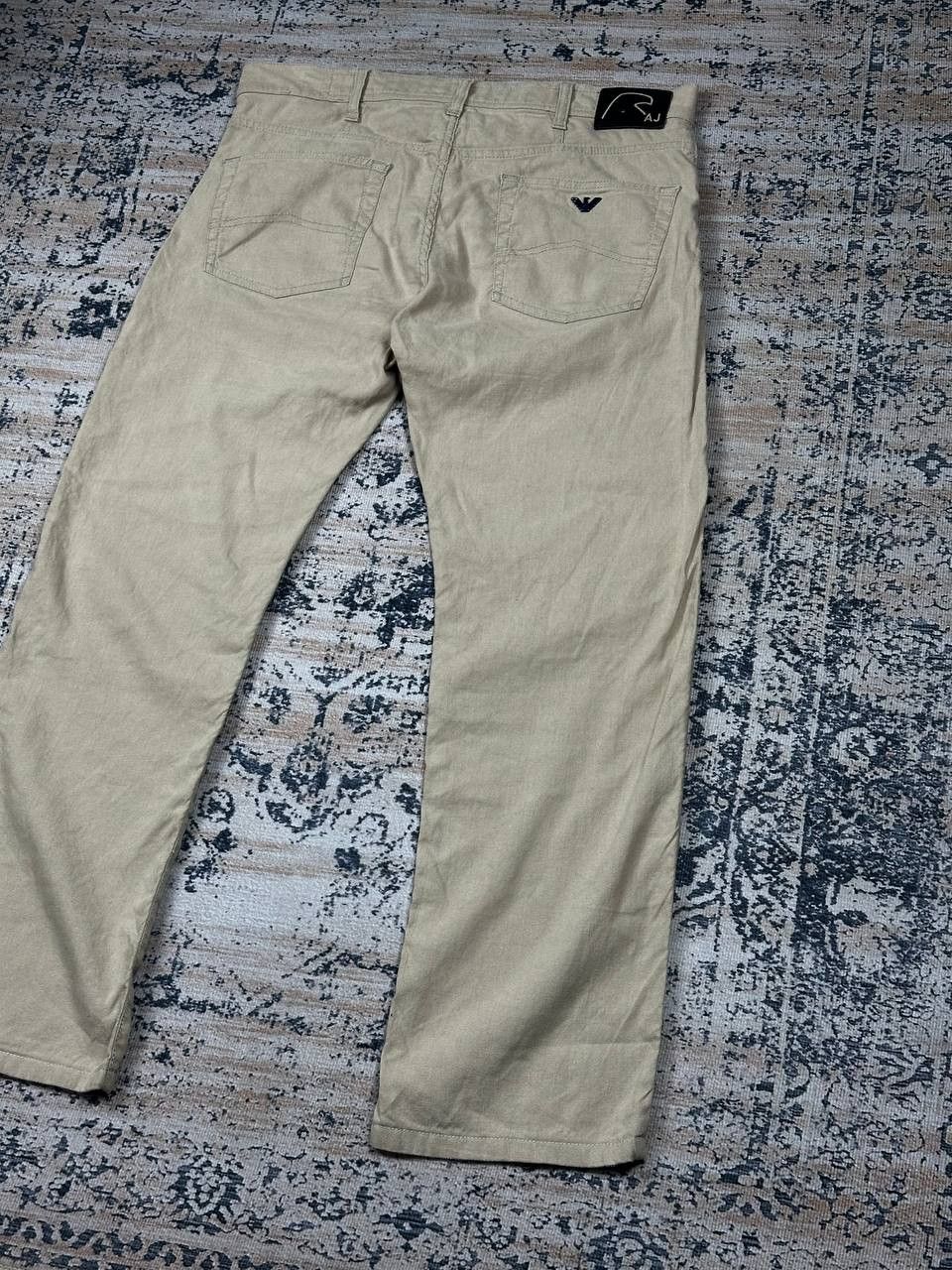 Armani Armani Luxuri Linen Beige Jeans Pants Size US 36 / EU 52 - 11 Thumbnail