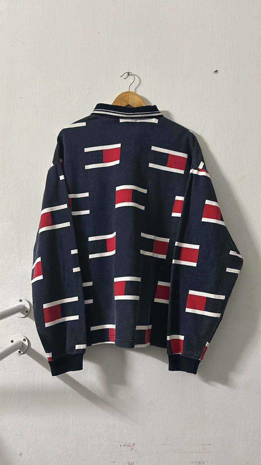 Tommy Hilfiger × Vintage Tommy Hilfiger Polo Collar Sweatshirt Size US L / EU 52-54 / 3 - 10 Thumbnail