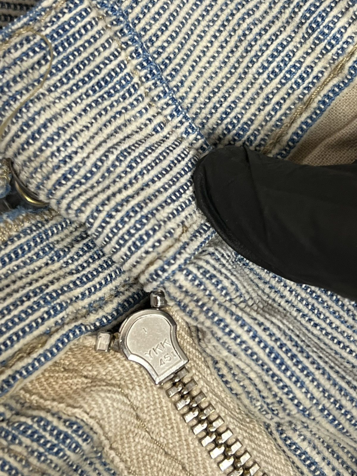 Armani VINTAGE Armani Jeans Archival Pinstripe Trousers Made Italy Size US 32 / EU 48 - 16 Thumbnail