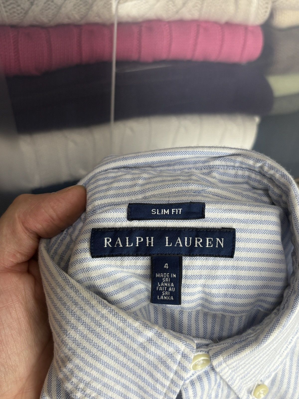 Ralph Lauren Ralph Lauren Luxury Striped Long Sleeve Oxford Shirt Size S / US 4 / IT 40 - 7 Thumbnail