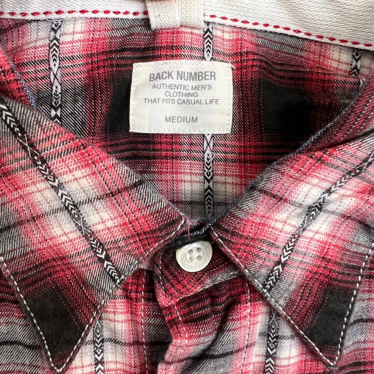 Other Back Number Shirt Men Medium Plaid Long Sleeves M Size US M / EU 48-50 / 2 - 5 Thumbnail