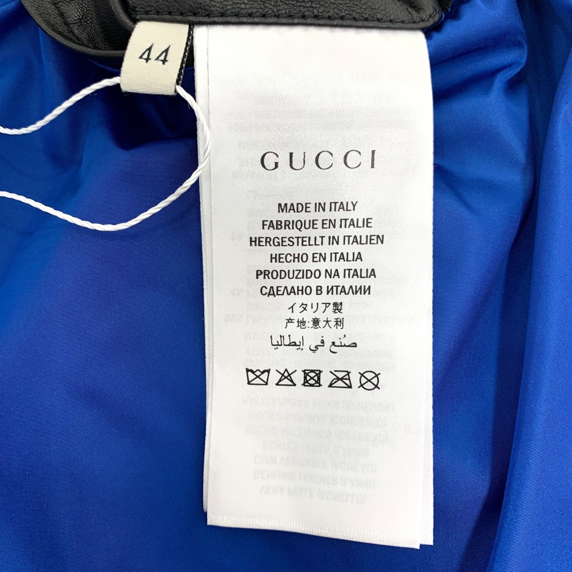 Gucci Gucci Hollywood Black Leather Jacket Red Trim Ribbed Collar Size US S / EU 44-46 / 1 - 4 Thumbnail