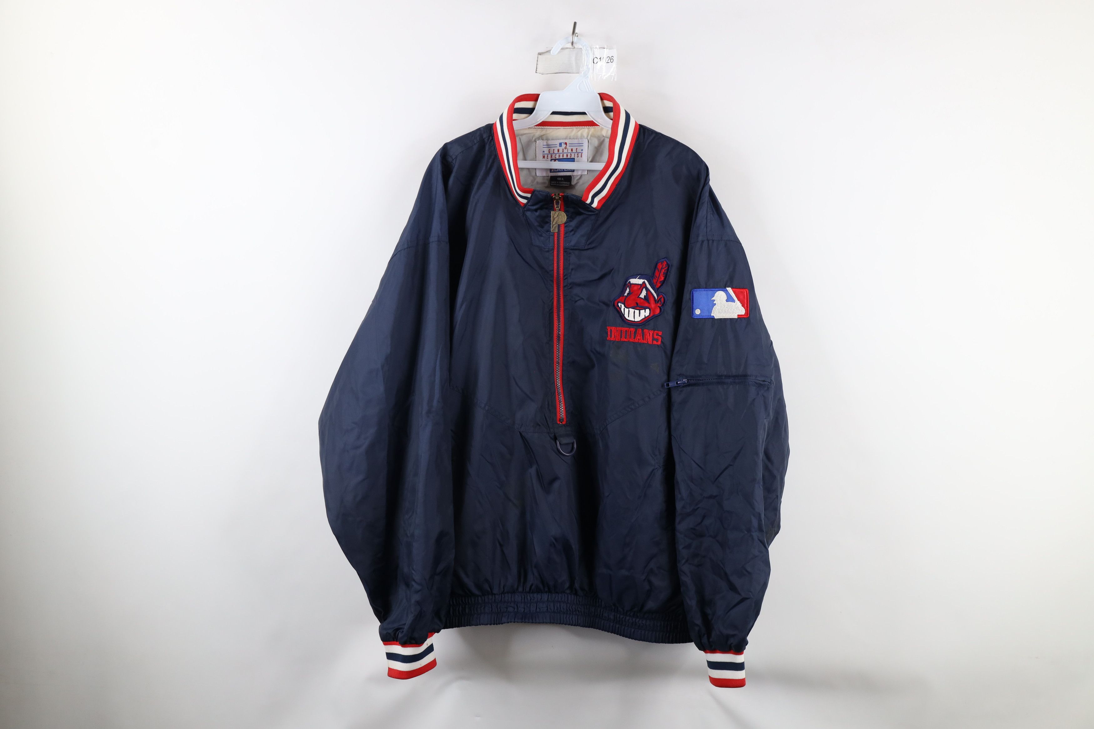 Cleveland Indians Pro Player shops Youth XL Puffer Coat MLB Chief Wahoo Reversible Vtg