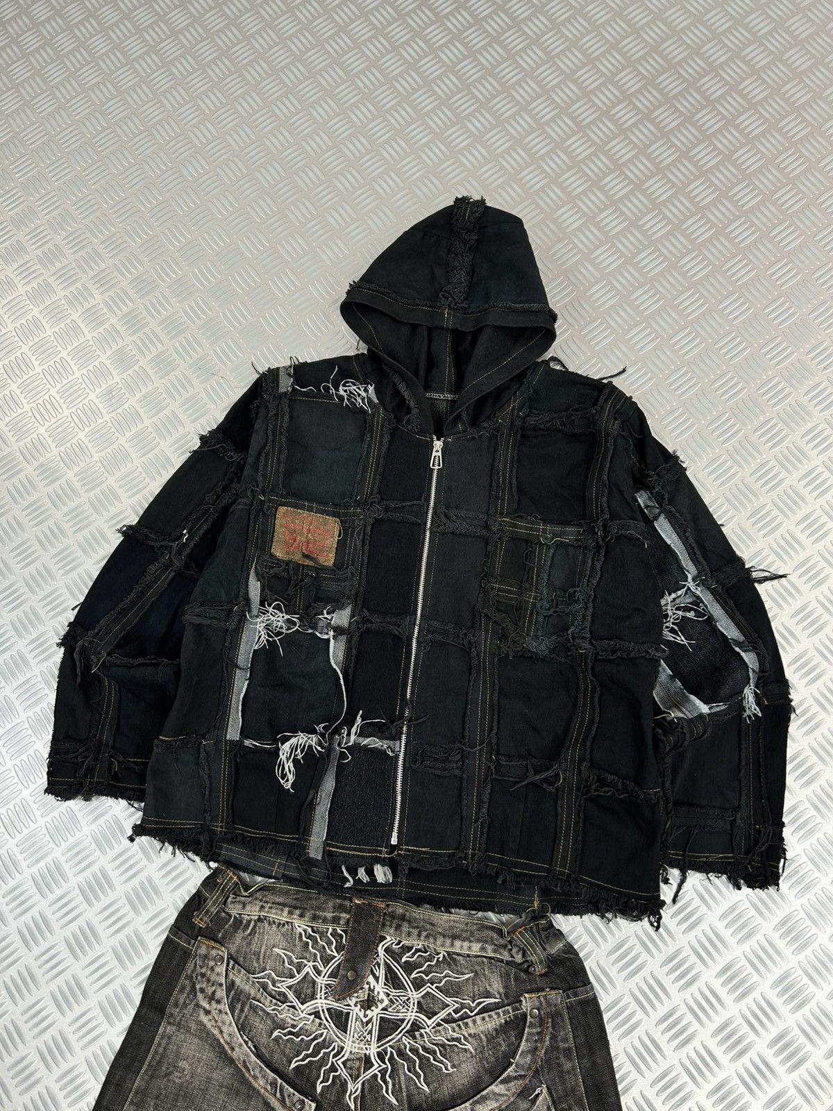 Designer Bomber custom jacket handmade pachwork rare y2k punk opium Size US L / EU 52-54 / 3 - 3 Thumbnail