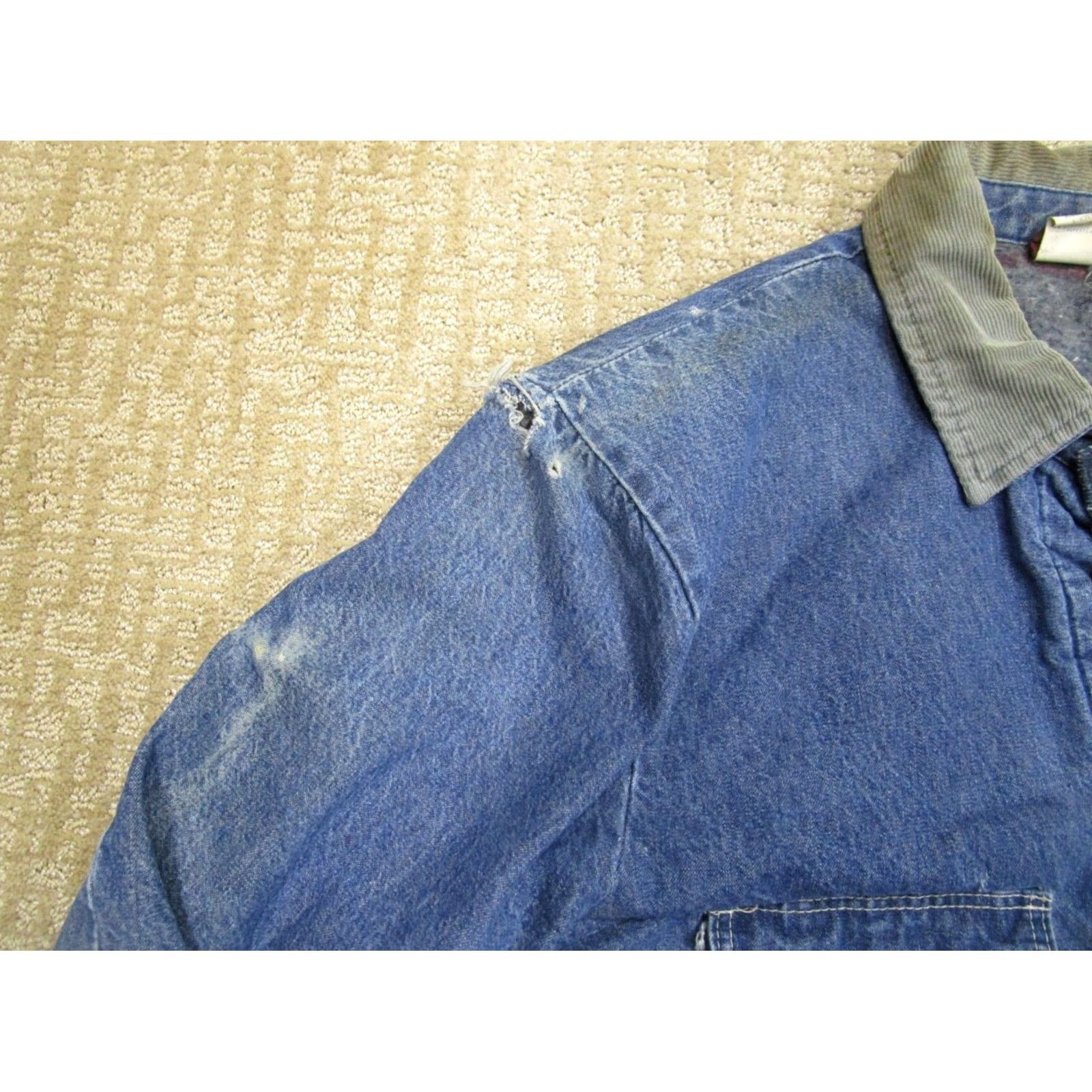 Denime VINTAGE Big Ben Denim Jacket Men XL Blue Chore Barn Coat 90s USA Jacket Size US XL / EU 56 / 4 - 4 Thumbnail