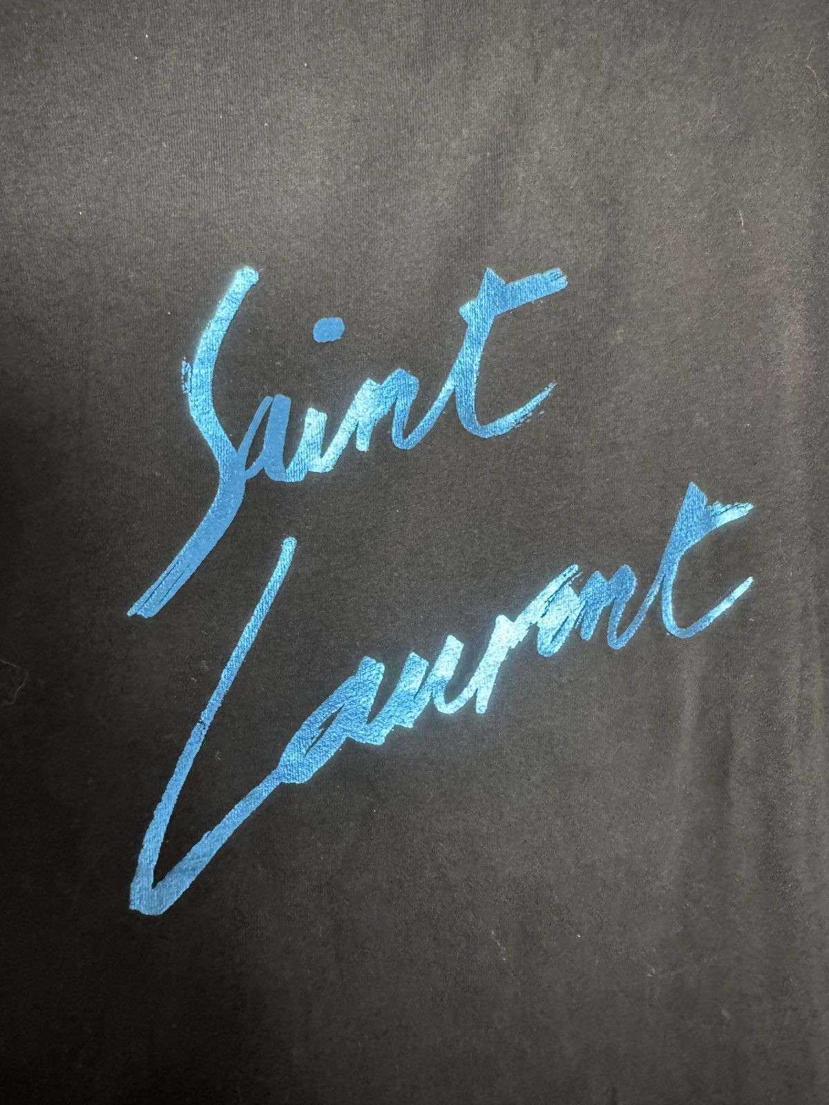 Saint Laurent Paris Oversized Metallic Logo T Size US S / EU 44-46 / 1 - 2 Thumbnail