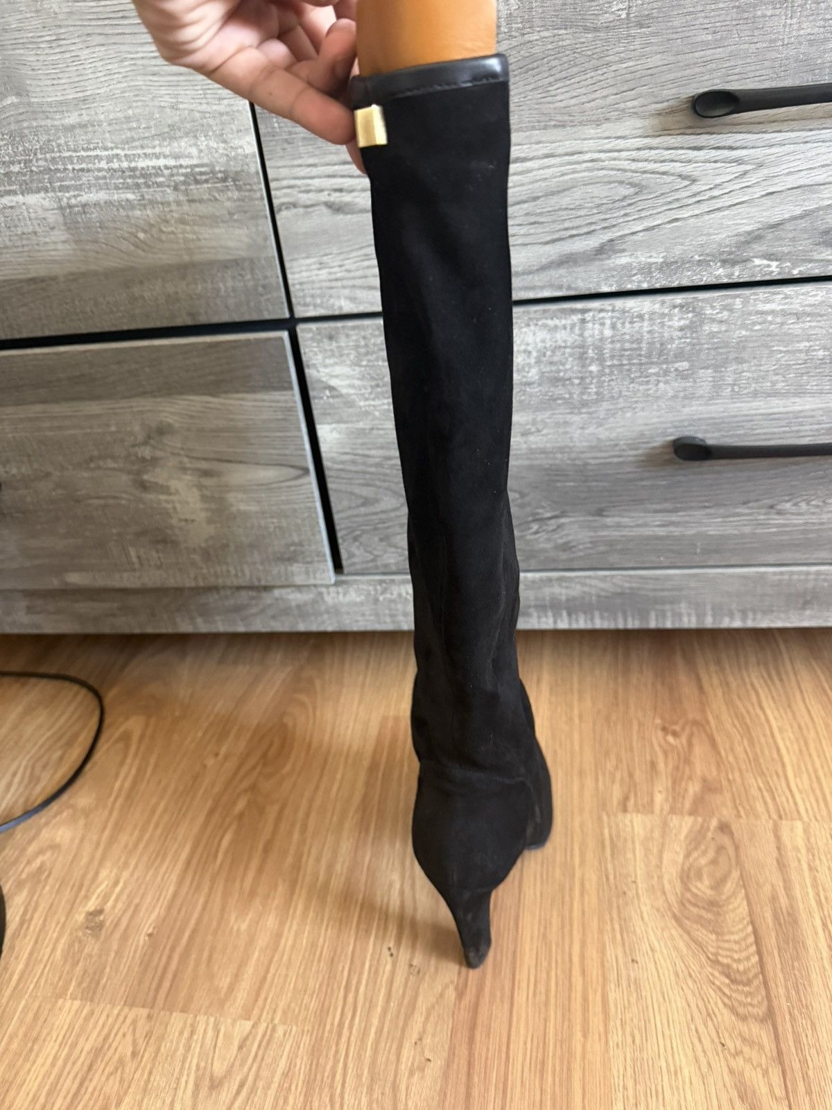 Stuart Weitzman Charlie Black Size US 9 / IT 39 - 3 Thumbnail