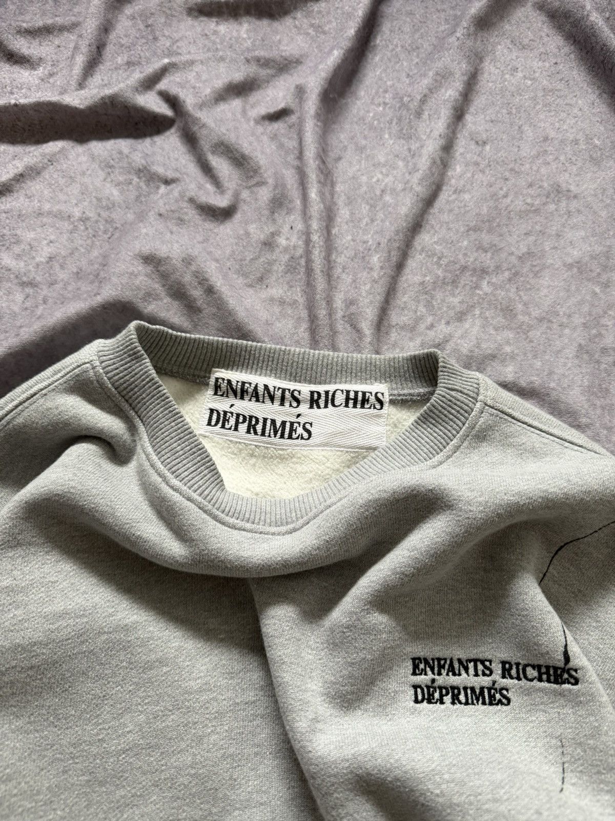 Enfants Riches Deprimes Enfants Riches Deprimes Distressed Logo Sweatshirt Sweater Size US S / EU 44-46 / 1 - 8 Thumbnail
