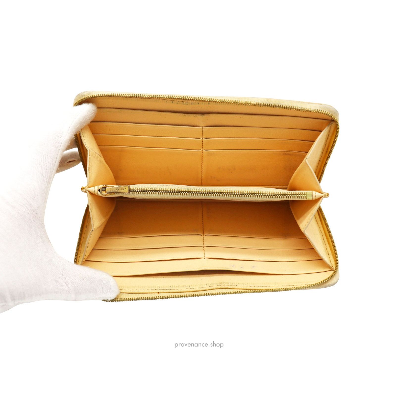Celine 🔴 Celine Multifunction Zip Wallet - Beige/Navy Size ONE SIZE - 8 Thumbnail