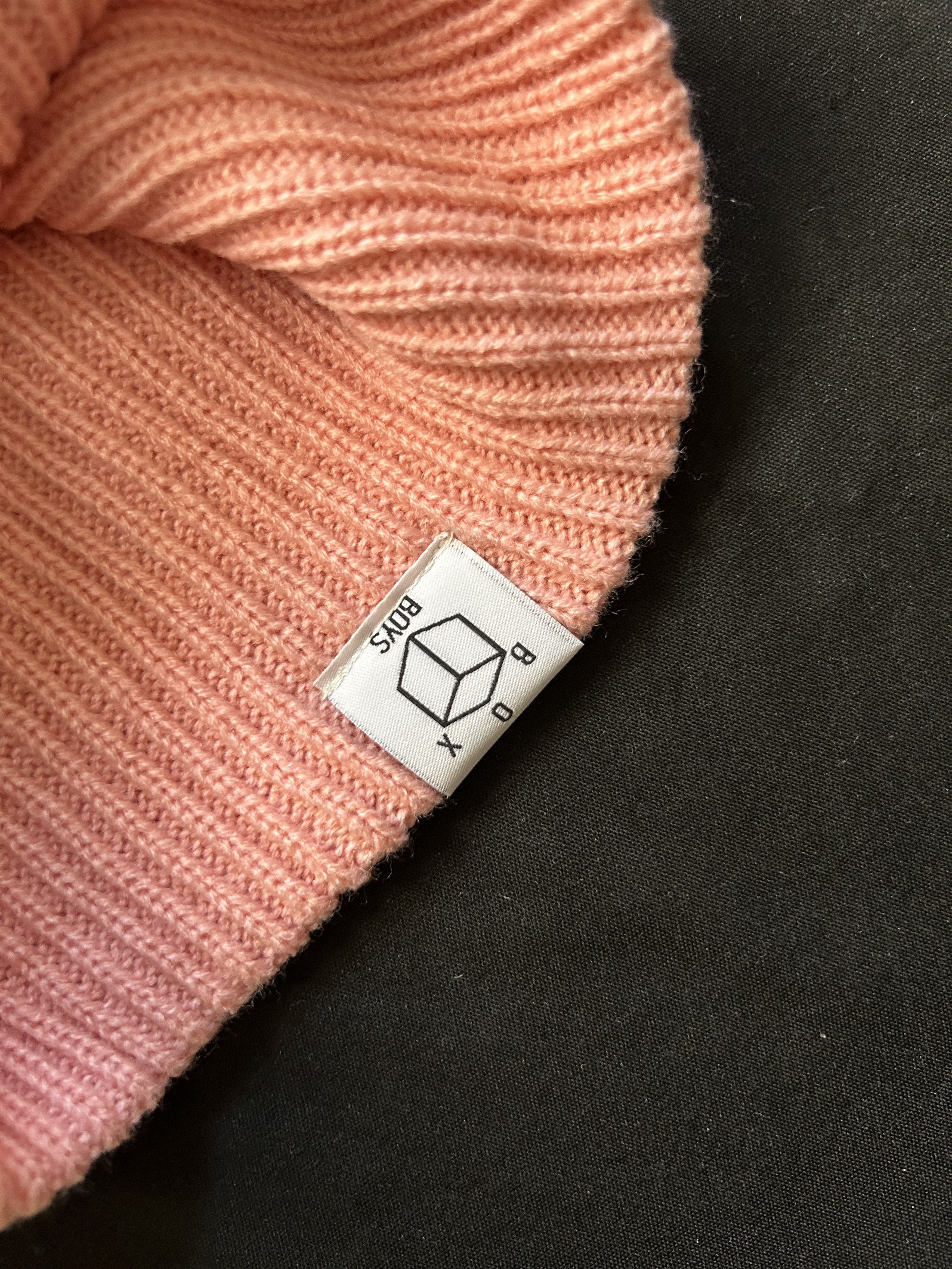 Japanese Brand Rare Box Boys Retro Hearts Pink Balaclava Ski Mask OS Size ONE SIZE - 4 Thumbnail