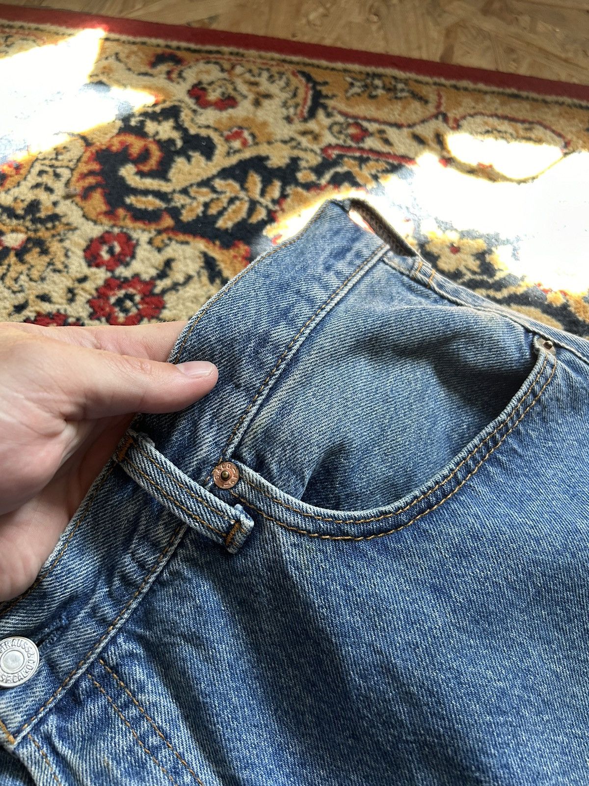 Levi's Vintage Clothing Vintage Levi’s 501 made in usa denim jeans pants Size US 40 / EU 56 - 8 Thumbnail