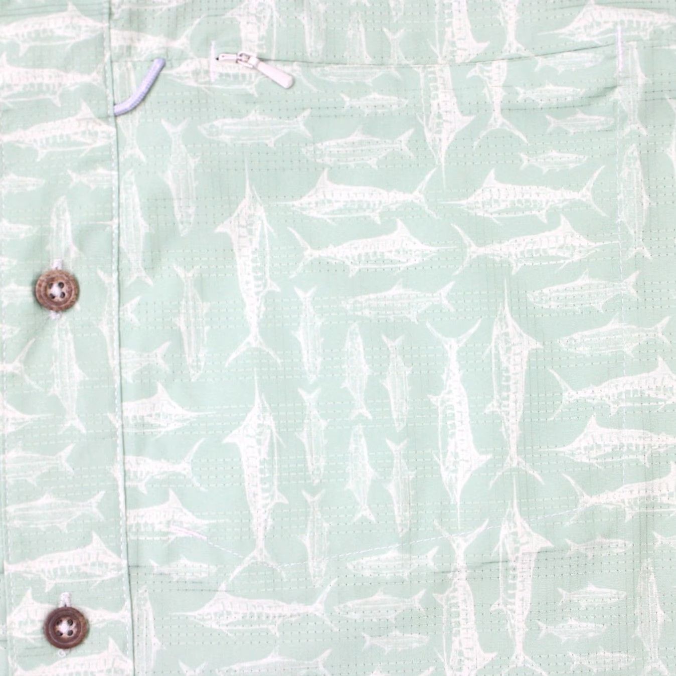 Vintage World Wide Sportsman AOP Shirt Mens XL Green Fish All Over Print Short Sleeve Button-Up Shirt Size US XL / EU 56 / 4 - 5 Thumbnail