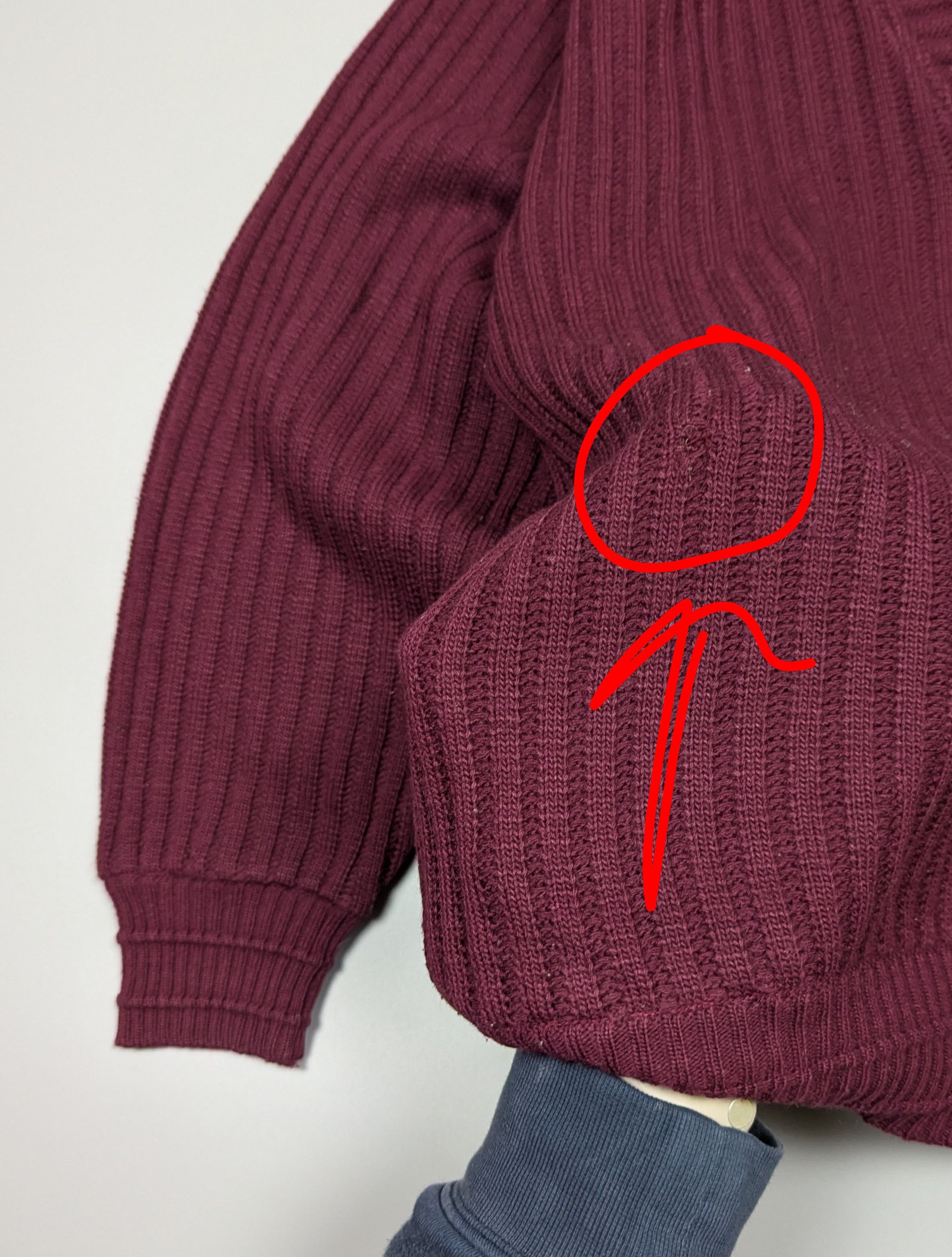 Carlo Colucci Rare 80s Carlo Colucci Germany Wool Sweater Deep Burgundy Size US L / EU 52-54 / 3 - 9 Thumbnail