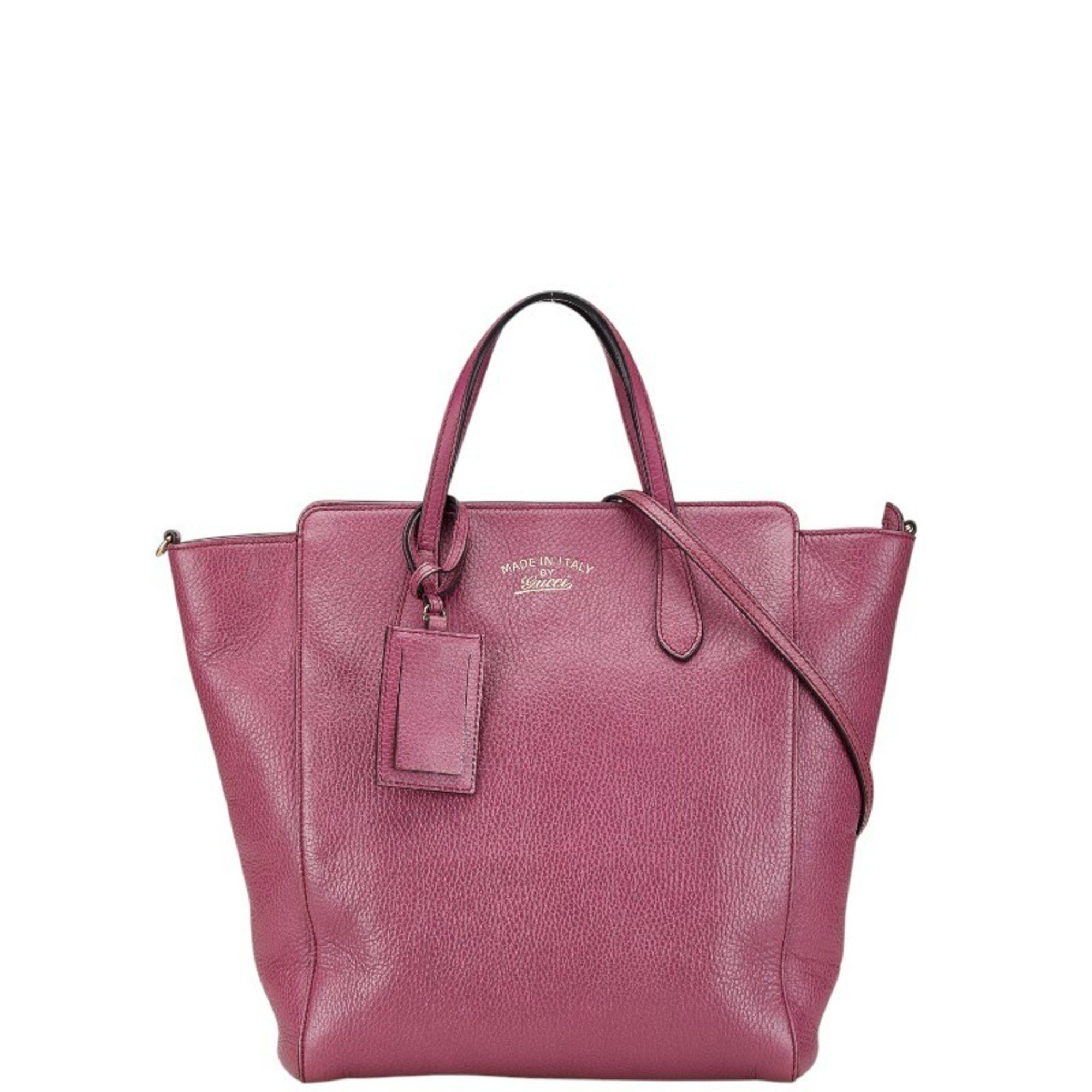 Gucci GUCCI Handbag Shoulder Bag Purple Leather Women's Size ONE SIZE - 1 Thumbnail