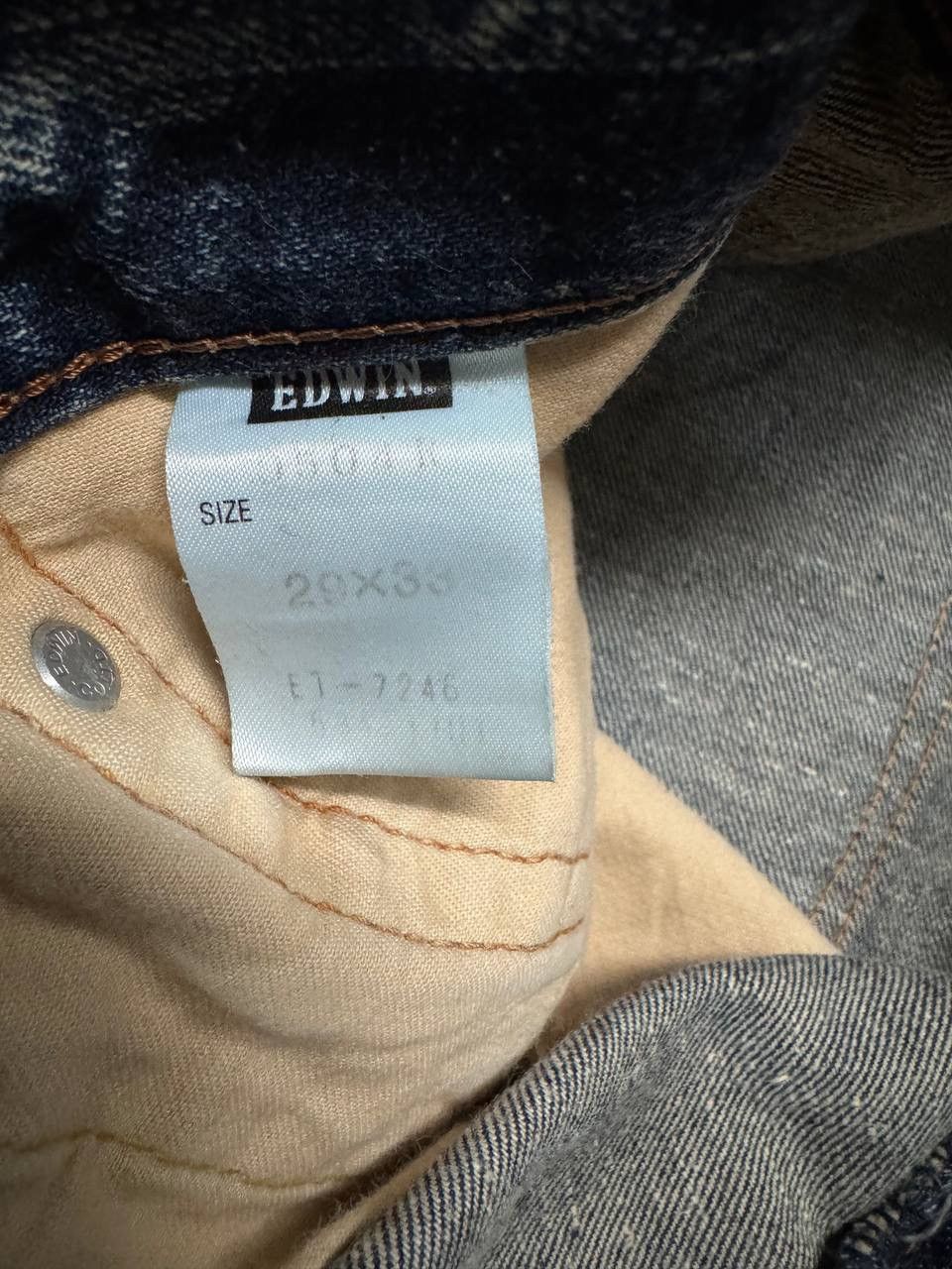 Edwin WIDE 90s Edwin 504R Mudwash Sick Distress Ripped Denim Jean Size US 30 / EU 46 - 13 Thumbnail
