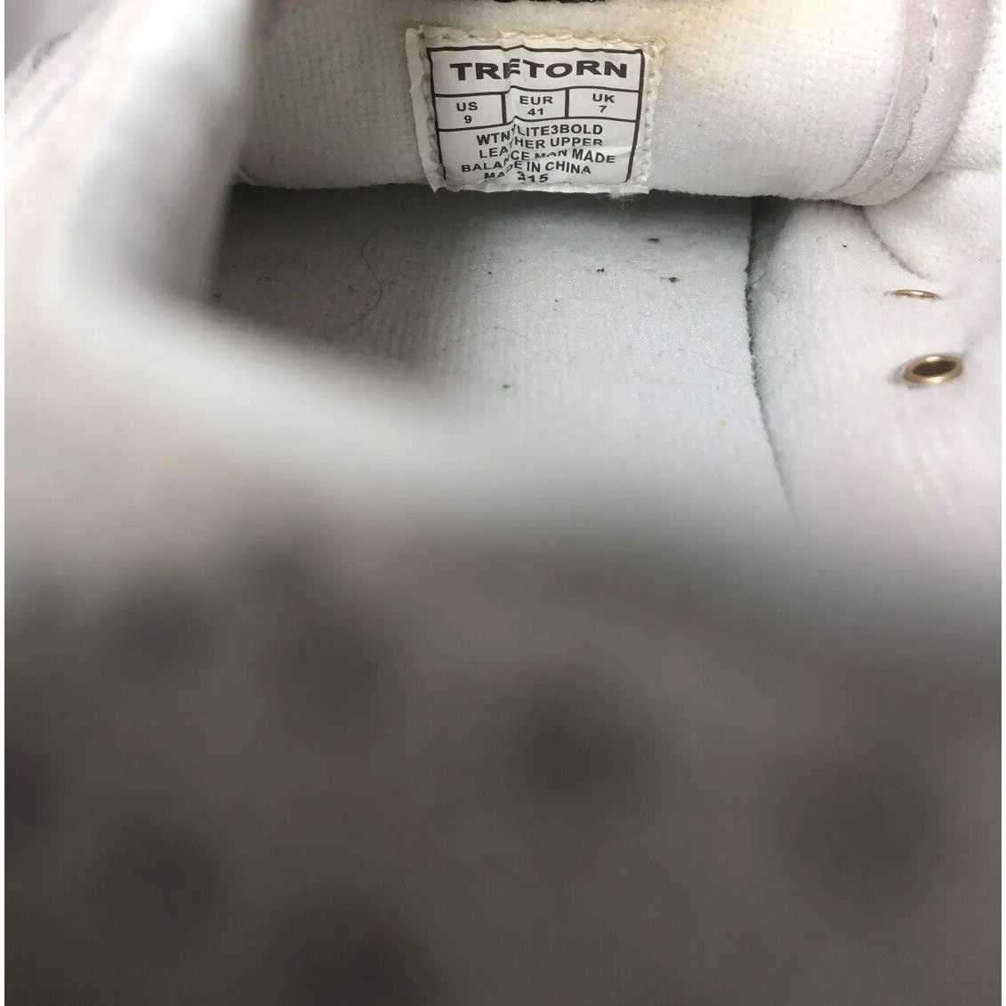 Tretorn Tretorn Nyliteplus Ivory White Perforated Lace Sneaker Shoes Size US 9 / IT 39 - 9 Thumbnail