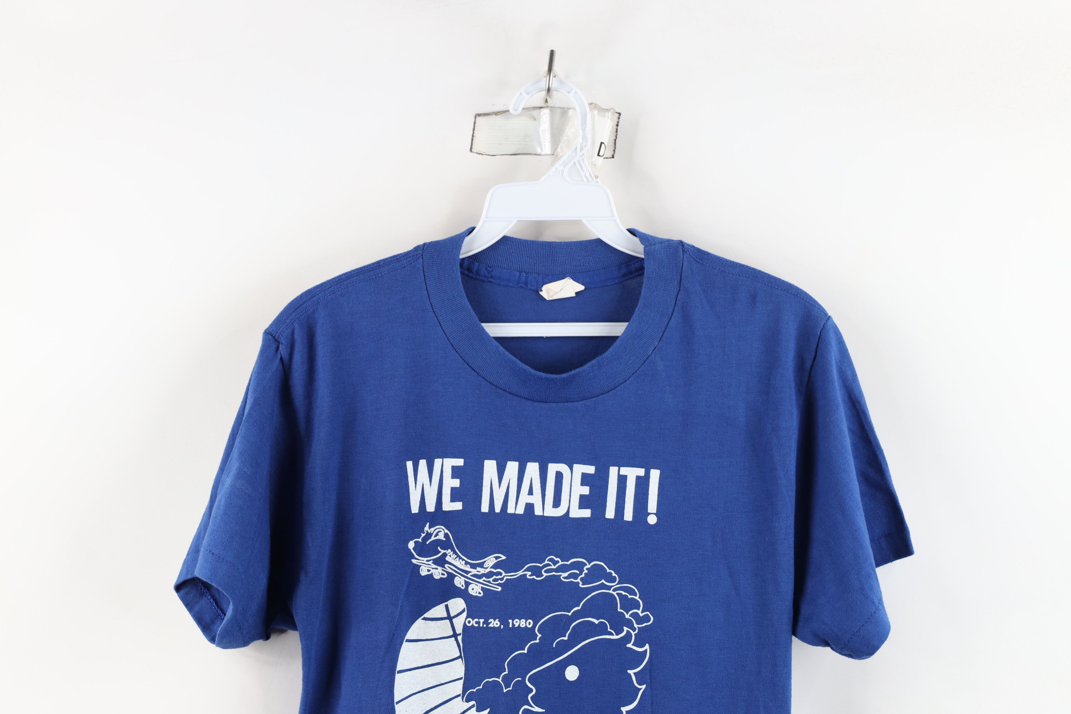 Vintage Vintage 80s Pan Am Airlines Data Systems T-Shirt Blue USA Size L / US 10 / IT 46 - 2 Thumbnail