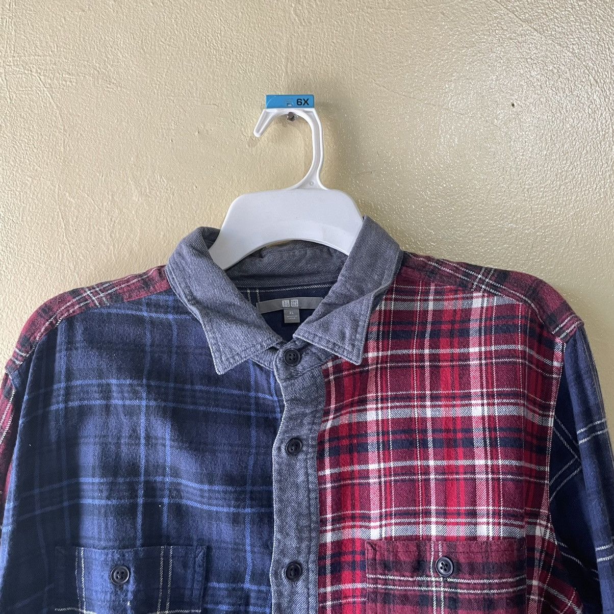 Uniqlo Uniqlo Patchwork Flannel Shirt Size US XL / EU 56 / 4 - 3 Thumbnail