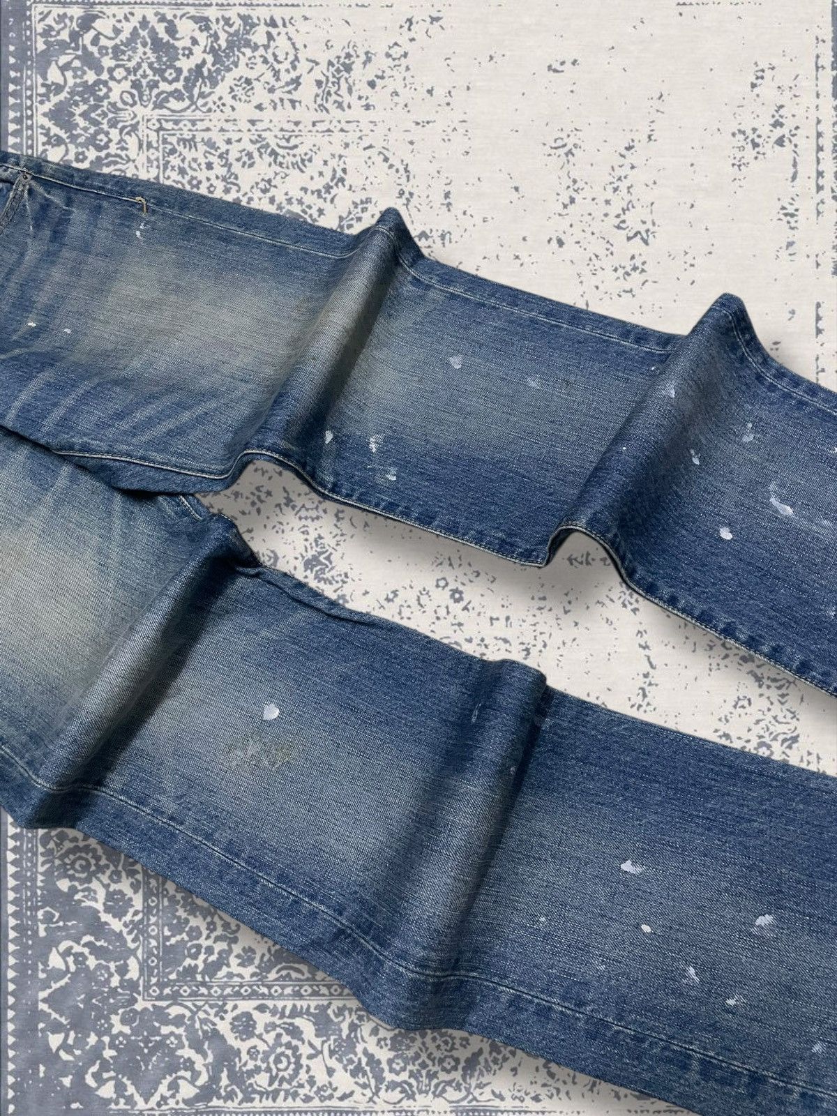 Designer × Japanese Brand × Vintage Vintage 1990s Japan Designer Stooge Distressed Splash Denim Size US 32 / EU 48 - 6 Thumbnail