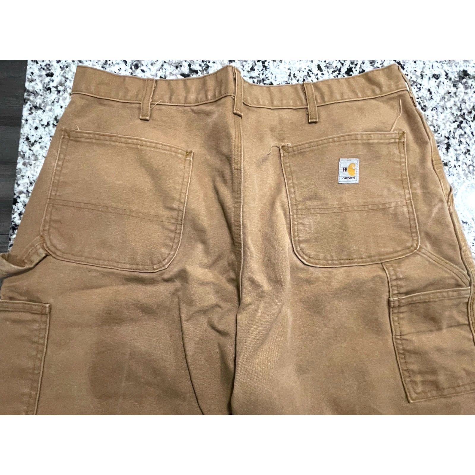 Carhartt Carhartt FR Jeans Pants Brown 37X32.5 Mens Workwear Flame-Resistant Utility Pocket Cell Phone Pocket Original Fit Size US 37 - 5 Thumbnail