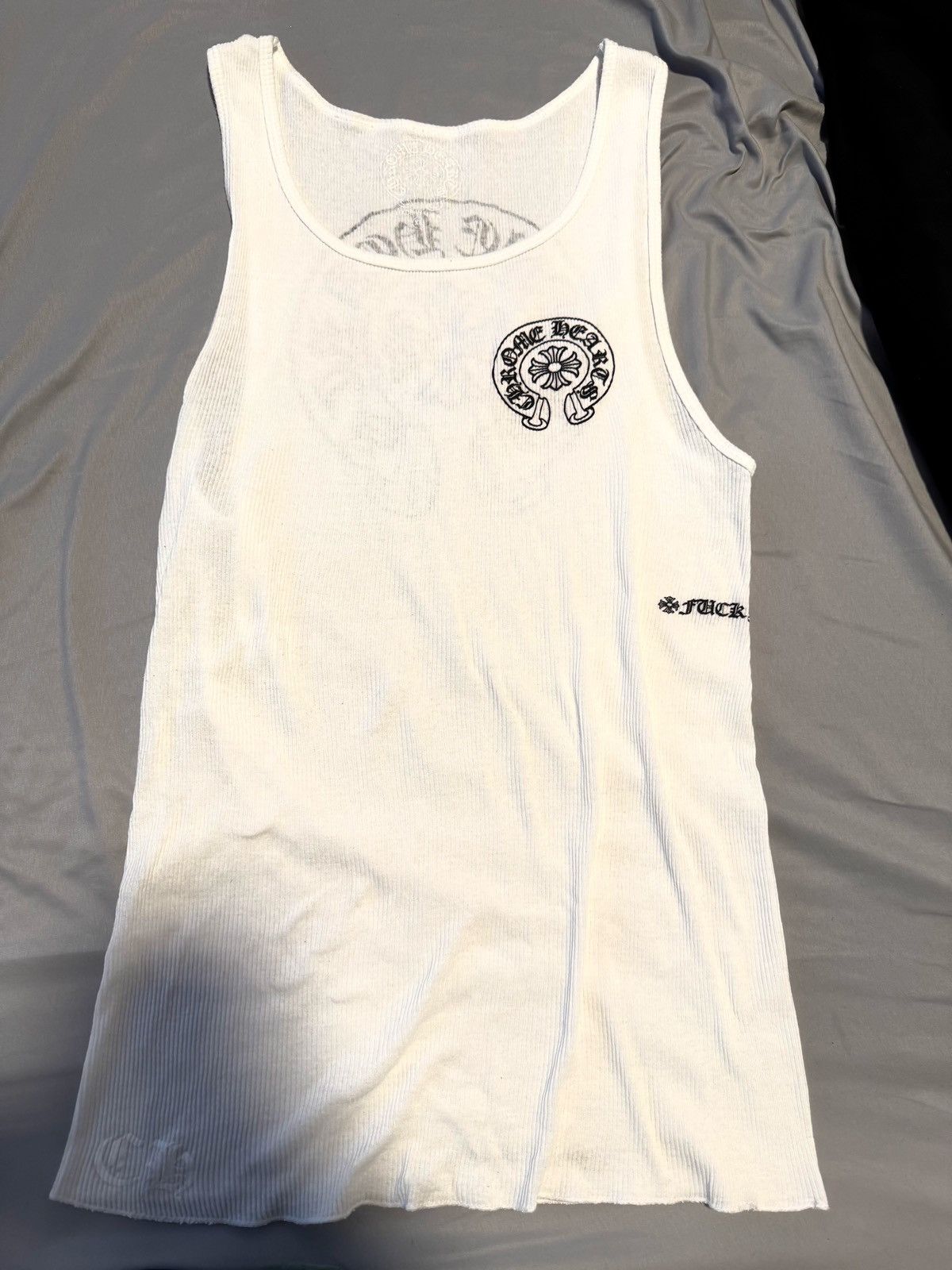 Great Description About Chrome Hearts White Tank Top