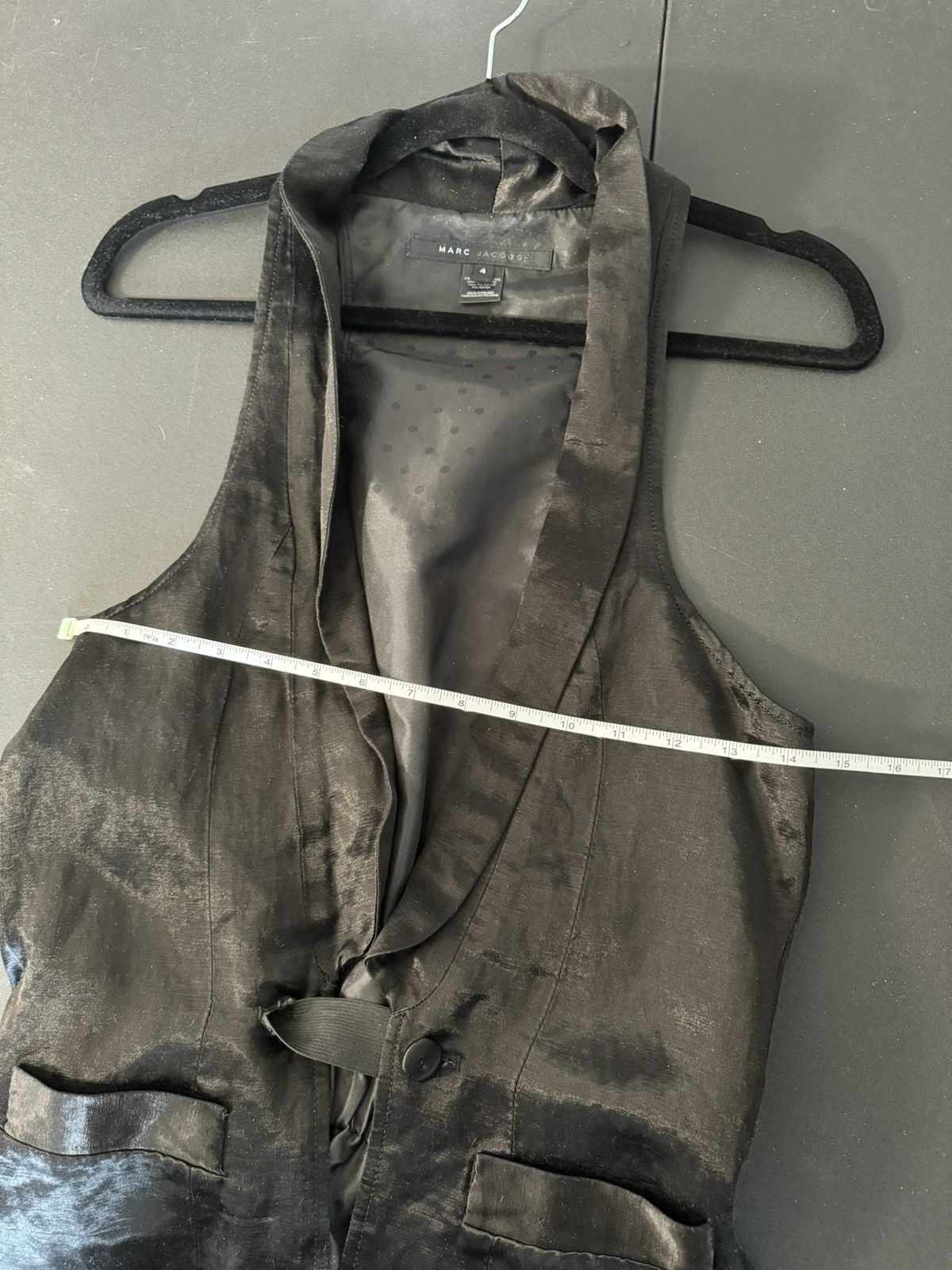 Marc Jacobs × Vintage Marc Jacobs Black Vest Pocket Adjustable Vintage Archive Size US S / EU 44-46 / 1 - 7 Thumbnail