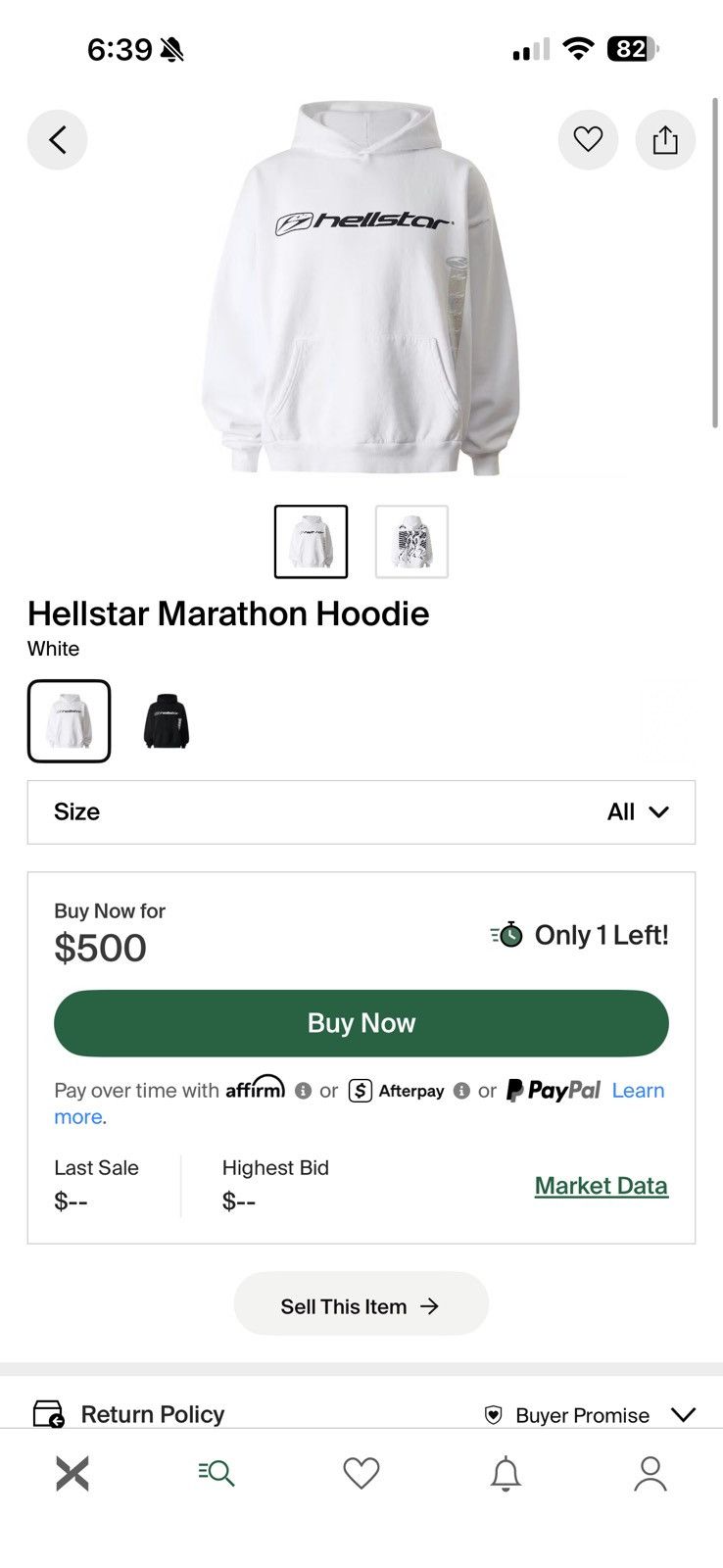 HELLSTAR Hellstar Marathon Hoodie Size US XL / EU 56 / 4 - 10 Thumbnail