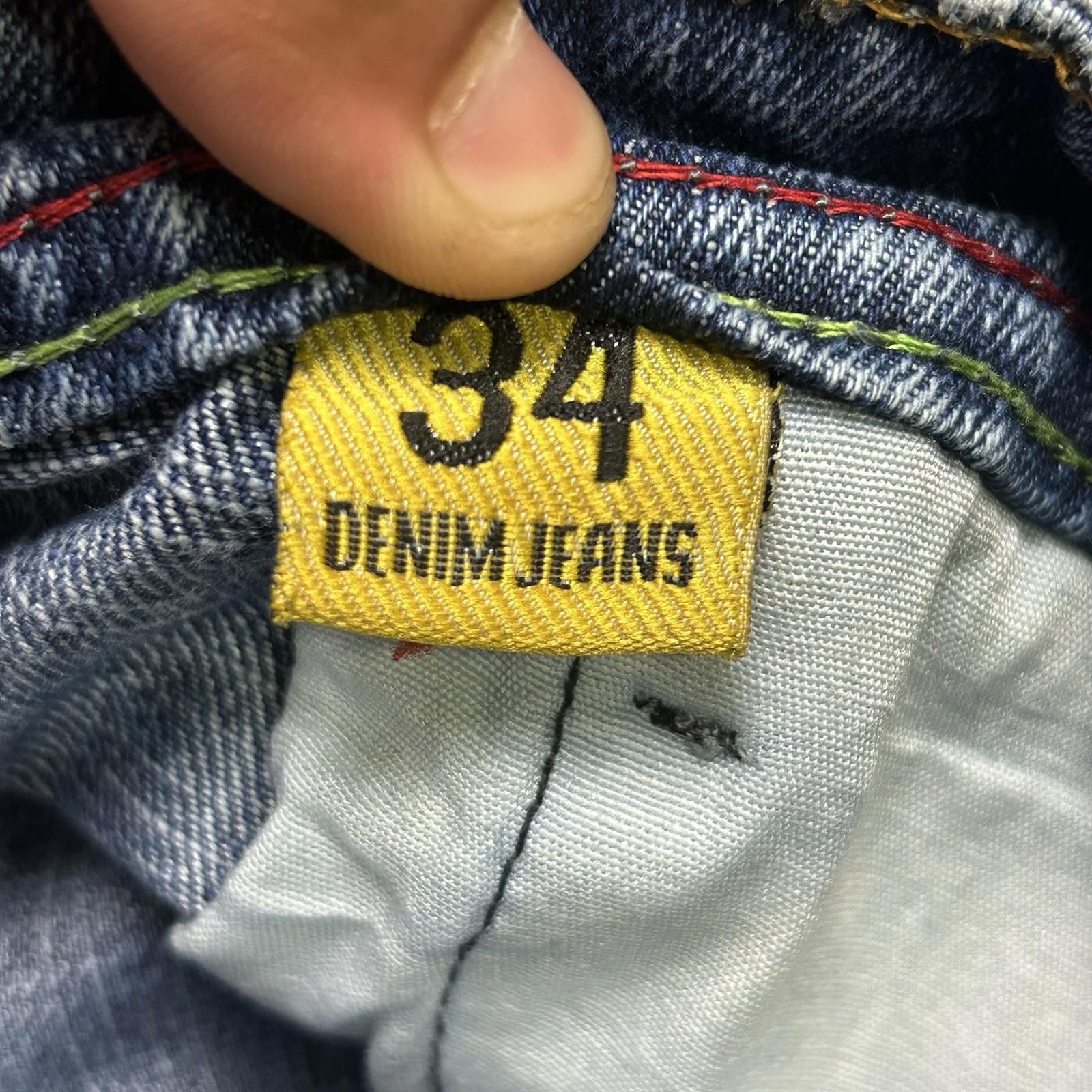 Diesel Diesel Industry Jeans Mens 34x28 Denim Bootcut Blue Pants Size US 34 / EU 50 - 9 Thumbnail