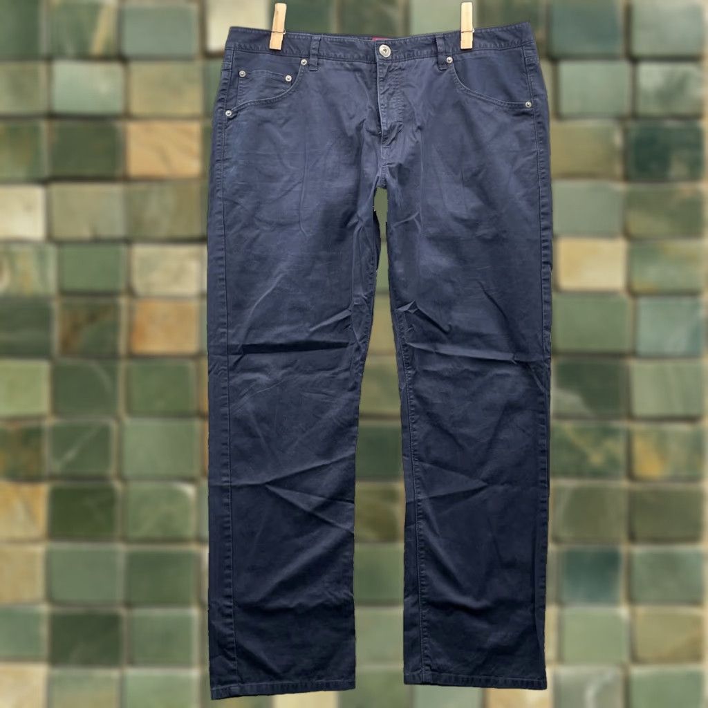 Peter Millar UnTUCKit Pants Men's 38x30* Blue 5-Pocket Classic Academia Preppy Casual Office Shirt? Size US 38 / EU 54 - 1 Thumbnail