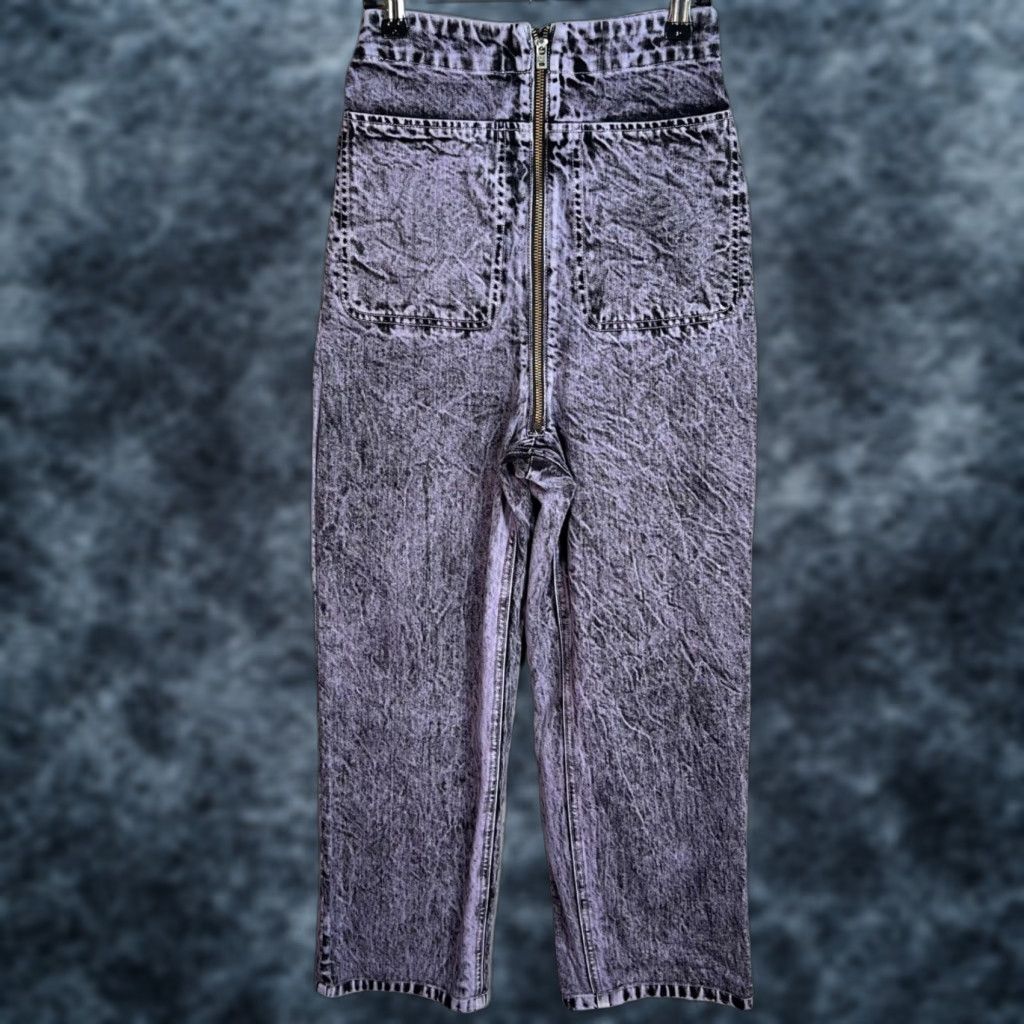 Rachel Comey Rachel Comey High-Waisted Purple Acid Wash Jeans Women's Size 24 Cotton Blend Size 42" / US 20 - 1 Thumbnail