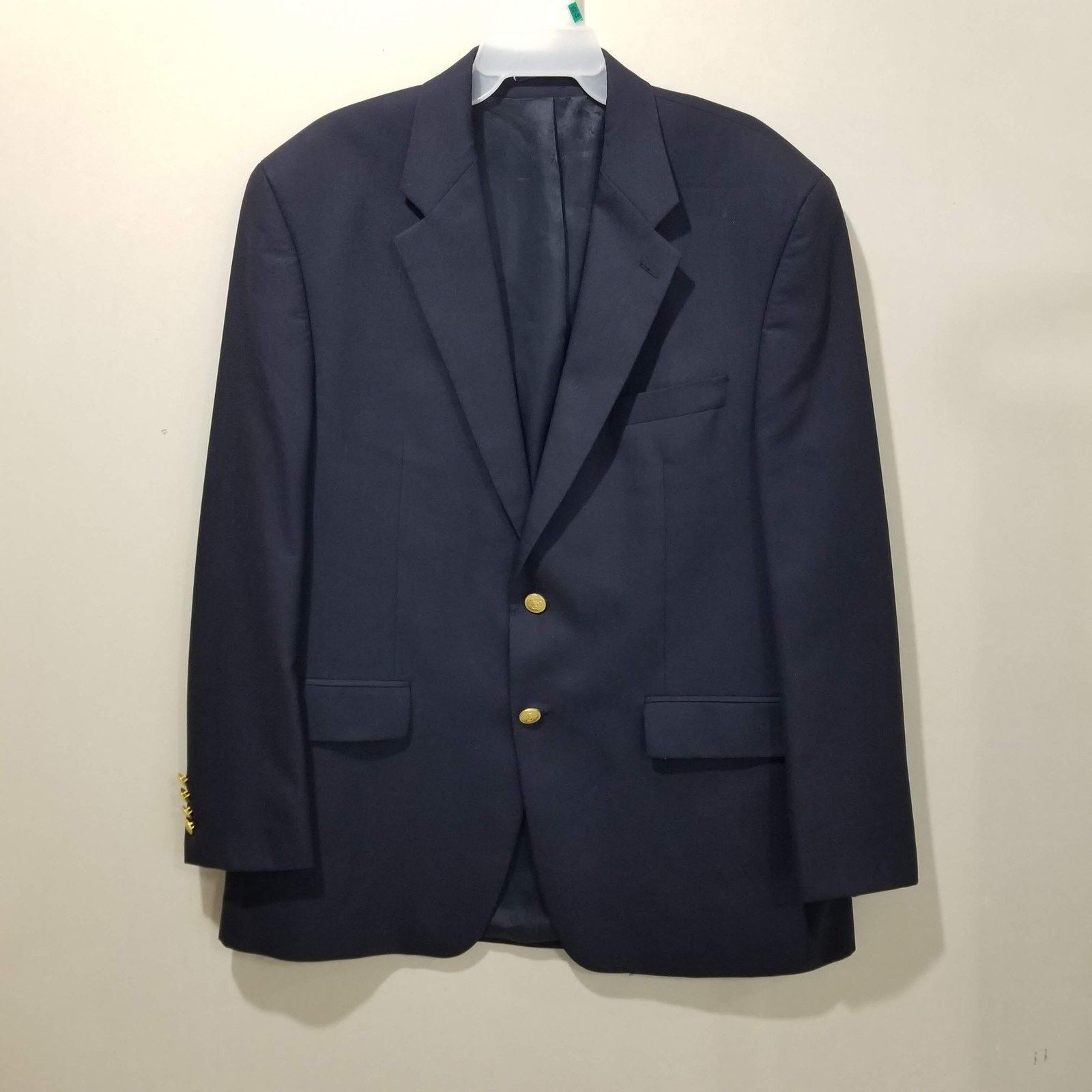 Lauren Ralph Lauren Lauren Ralph Lauren Blazer Mens 43R Navy Wool Sport Coat Size 42R - 1 Thumbnail