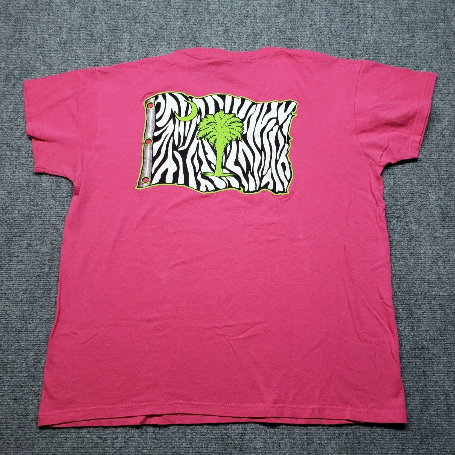 Anvil Anvil T-Shirt Size L Pink Graphic Print Cotton Short Sleeve Round Neck Mens Size US L / EU 52-54 / 3 - 2 Thumbnail