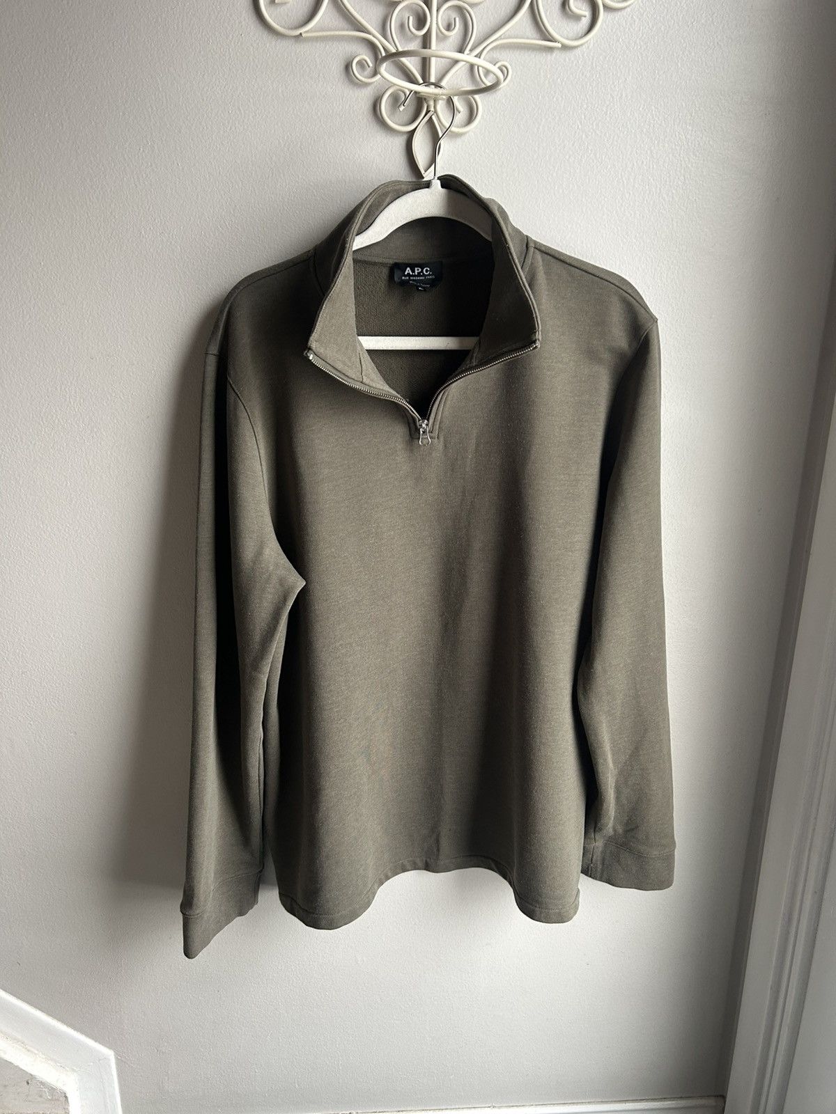 A.P.C. APC French Terry Quarter Zip Size US XL / EU 56 / 4 - 1 Thumbnail