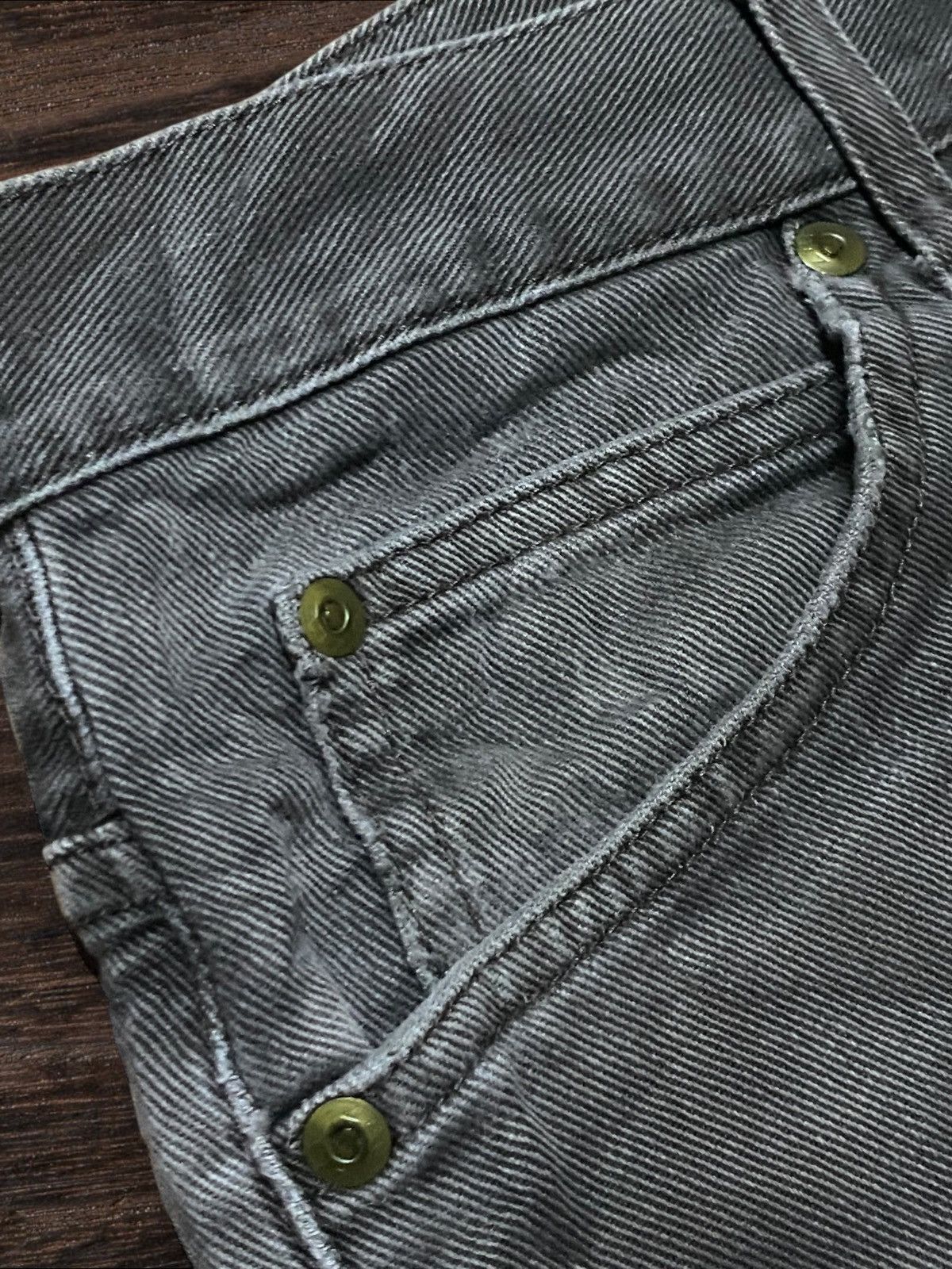 Lee Vintage Lee 4903 Grey Denim Distressed Slim Jeans Size US 30 / EU 46 - 7 Thumbnail