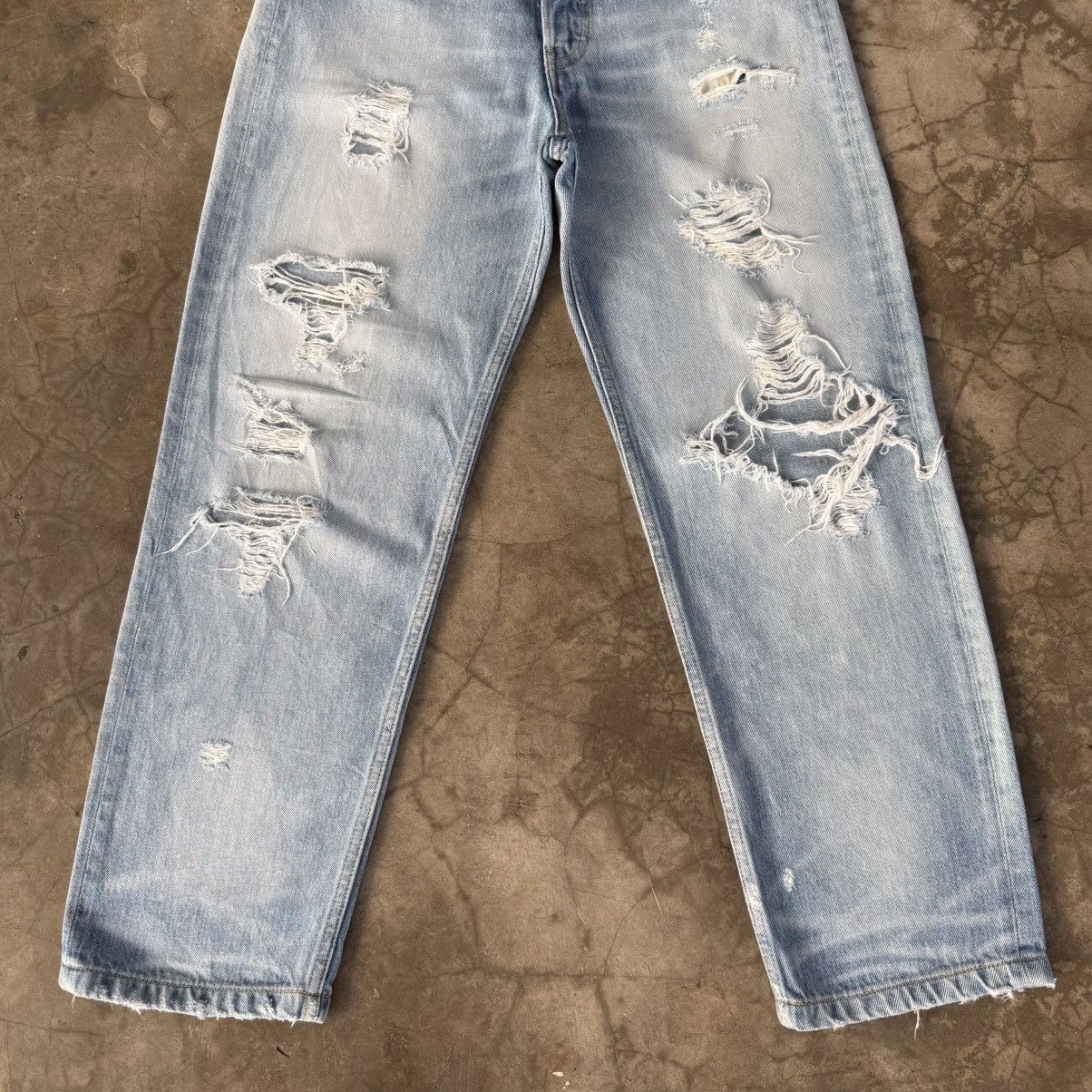 Japanese Brand W30x26.5 Vintage RNA INC ButtonFly Distressed Denim Jean Size US 30 / EU 46 - 4 Thumbnail
