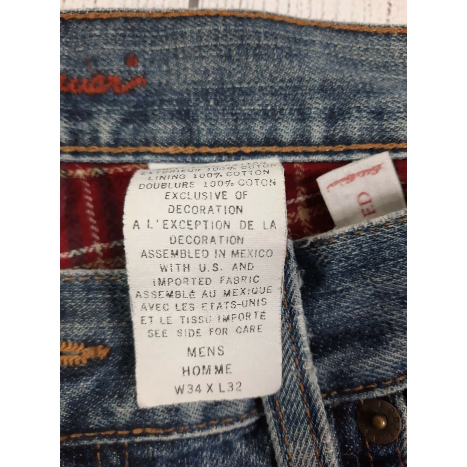 Eddie Bauer VINTAGE Eddie Bauer Jeans Flannel Lined Men 34x32 34x29 Blue Denim Flannel Lined Jeans Mens Size US 34 / EU 50 - 3 Thumbnail