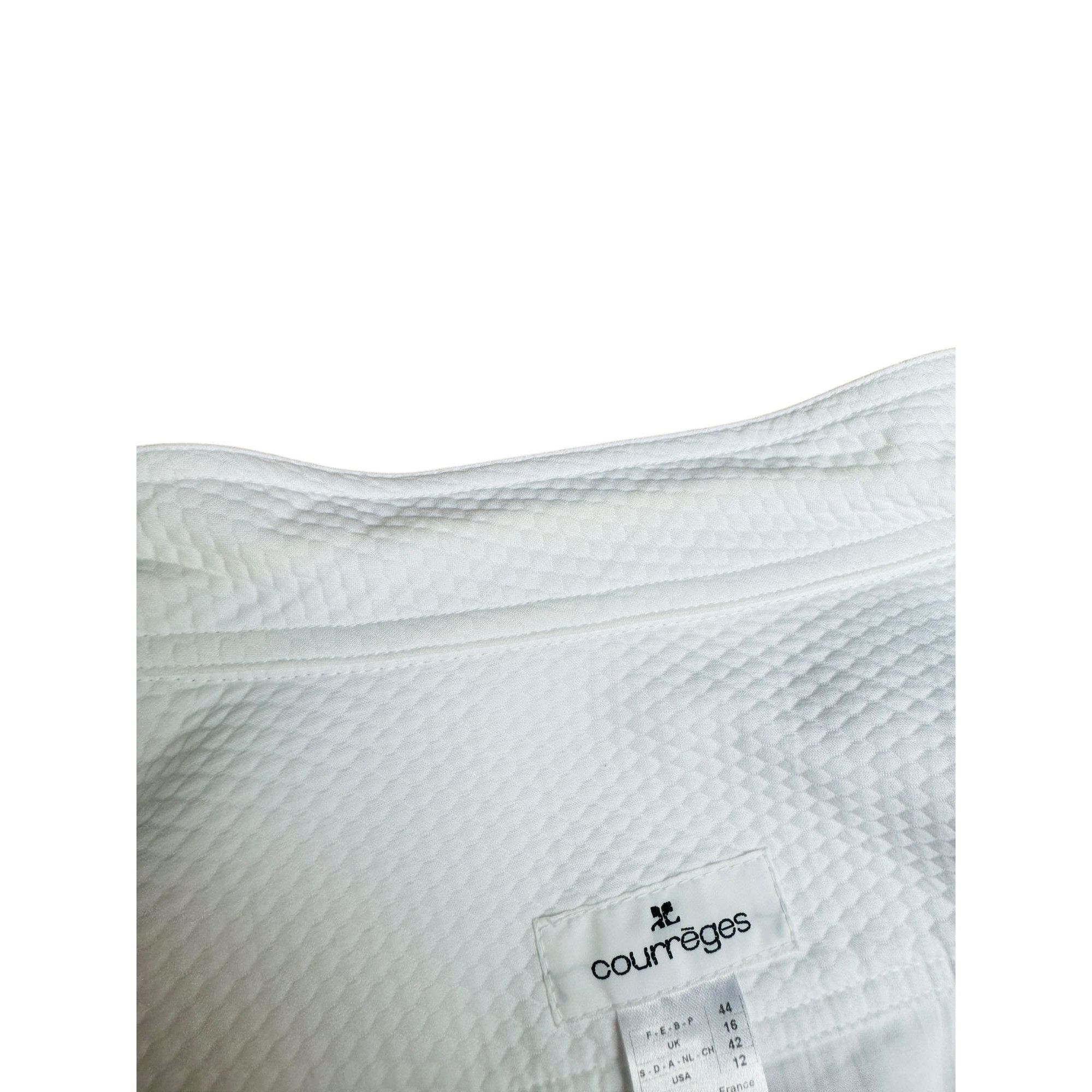 Courreges Vintage White Cotton Jacket Size M / US 6-8 / IT 42-44 - 5 Thumbnail