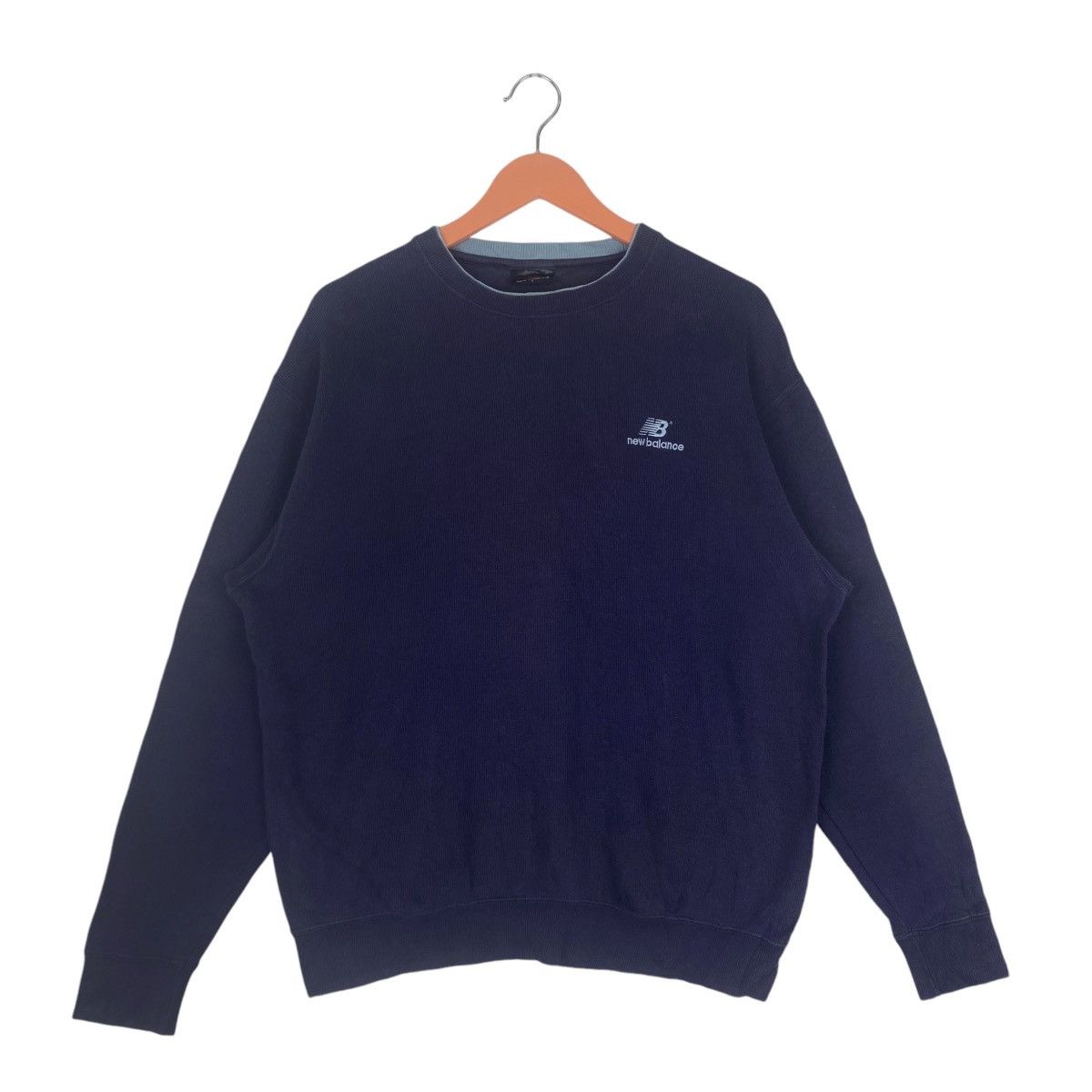 New Balance New Balance Sweatshirt Navy Crewneck Pullover Jumper Size US L / EU 52-54 / 3 - 1 Thumbnail