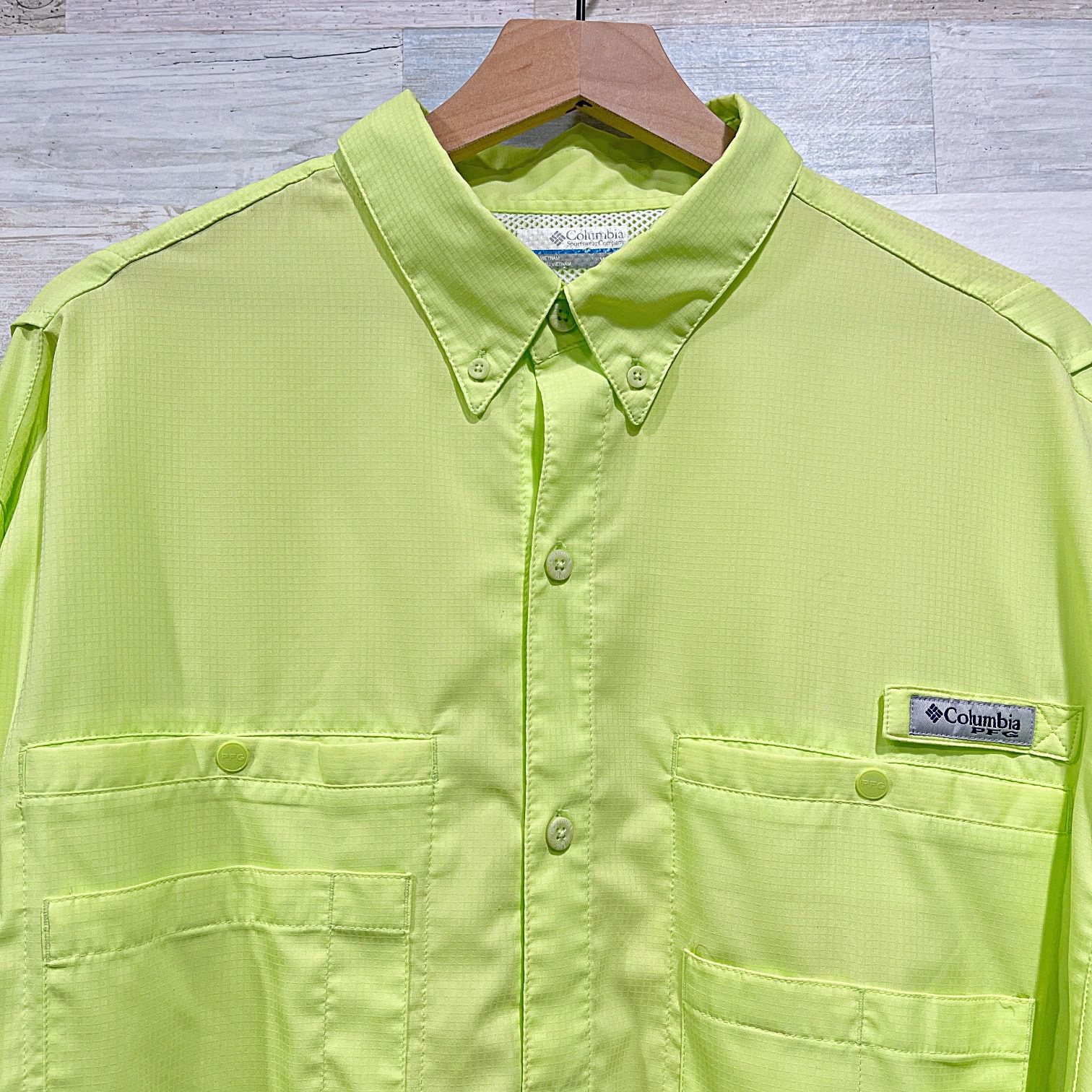 Columbia Columbia PFG Tamiami II Long Sleeve Fishing Shirt Neon XL Size US XL / EU 56 / 4 - 2 Thumbnail